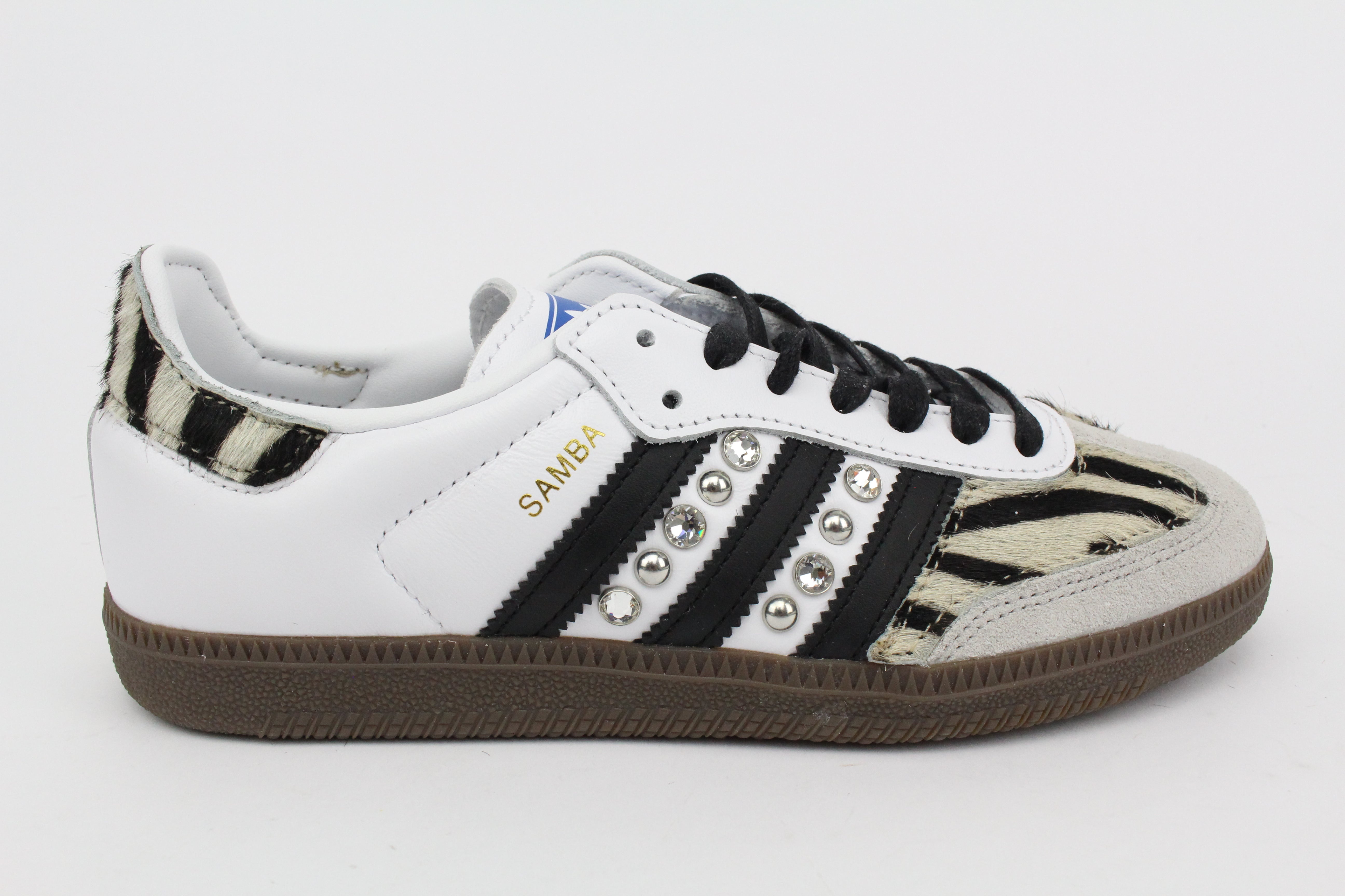 Adidas Original SAMBA Zebrate \u0026 Strass