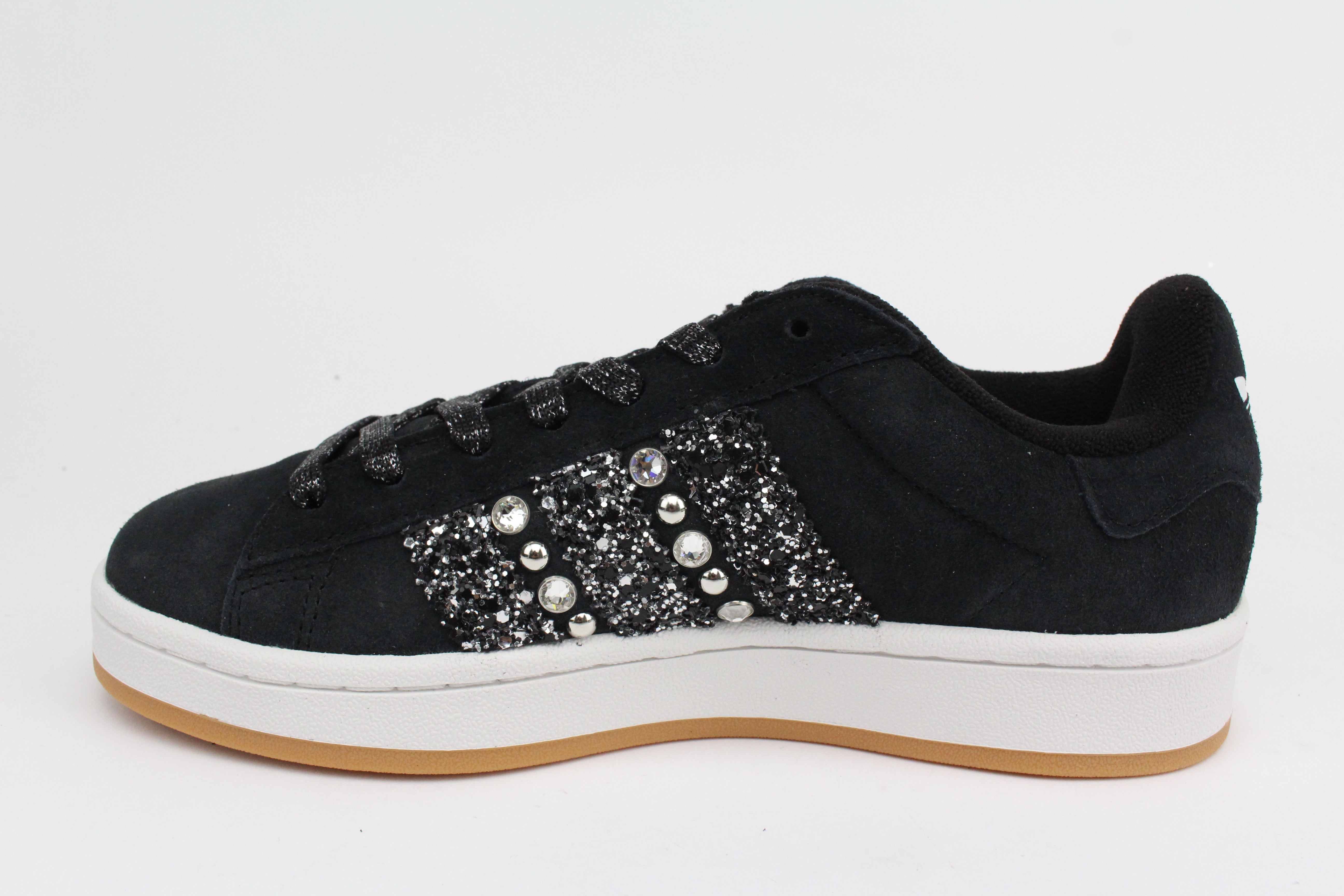 Adidas Campus Black Glitter & Strass