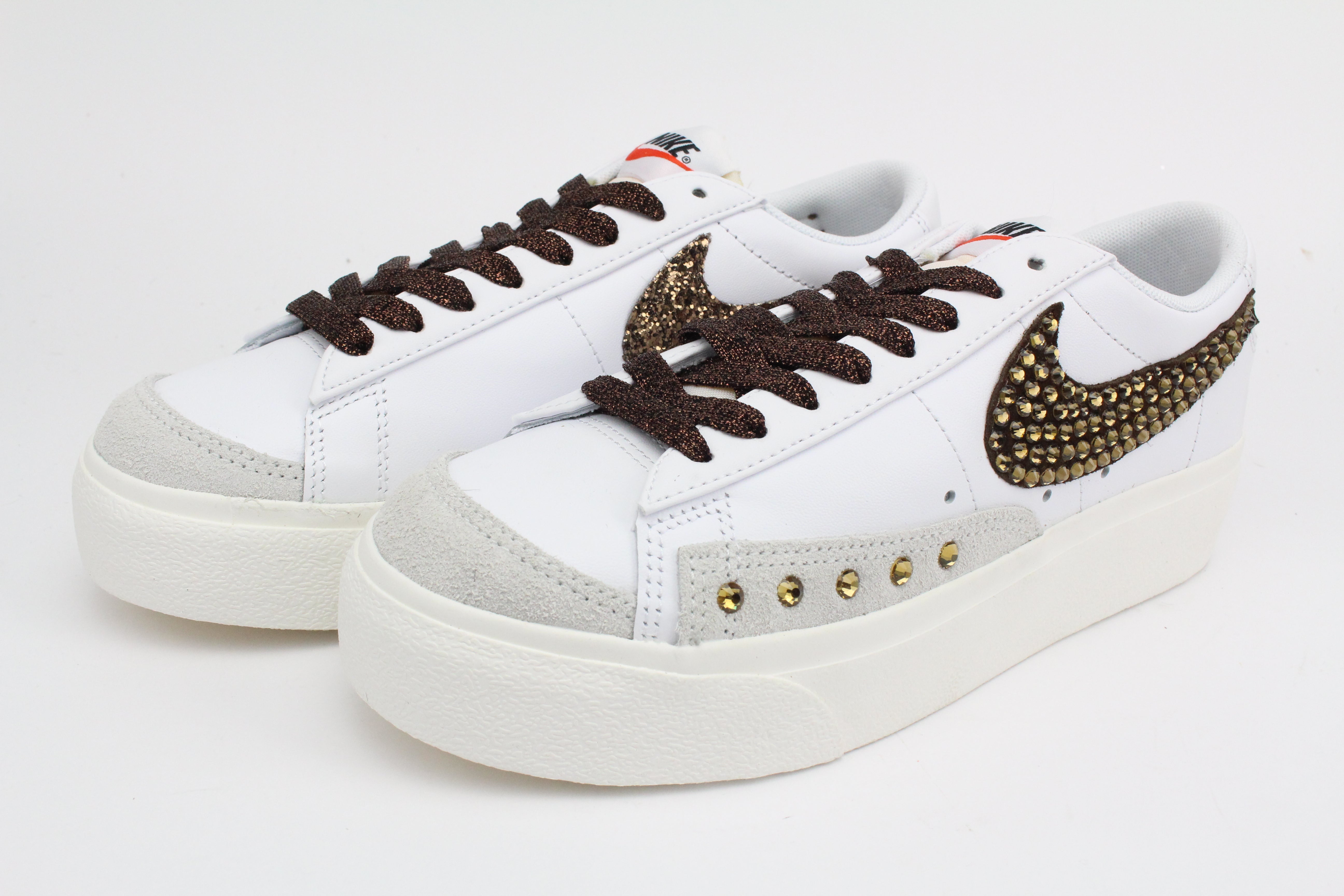 Nike Blazer Platform Total Strass Brown