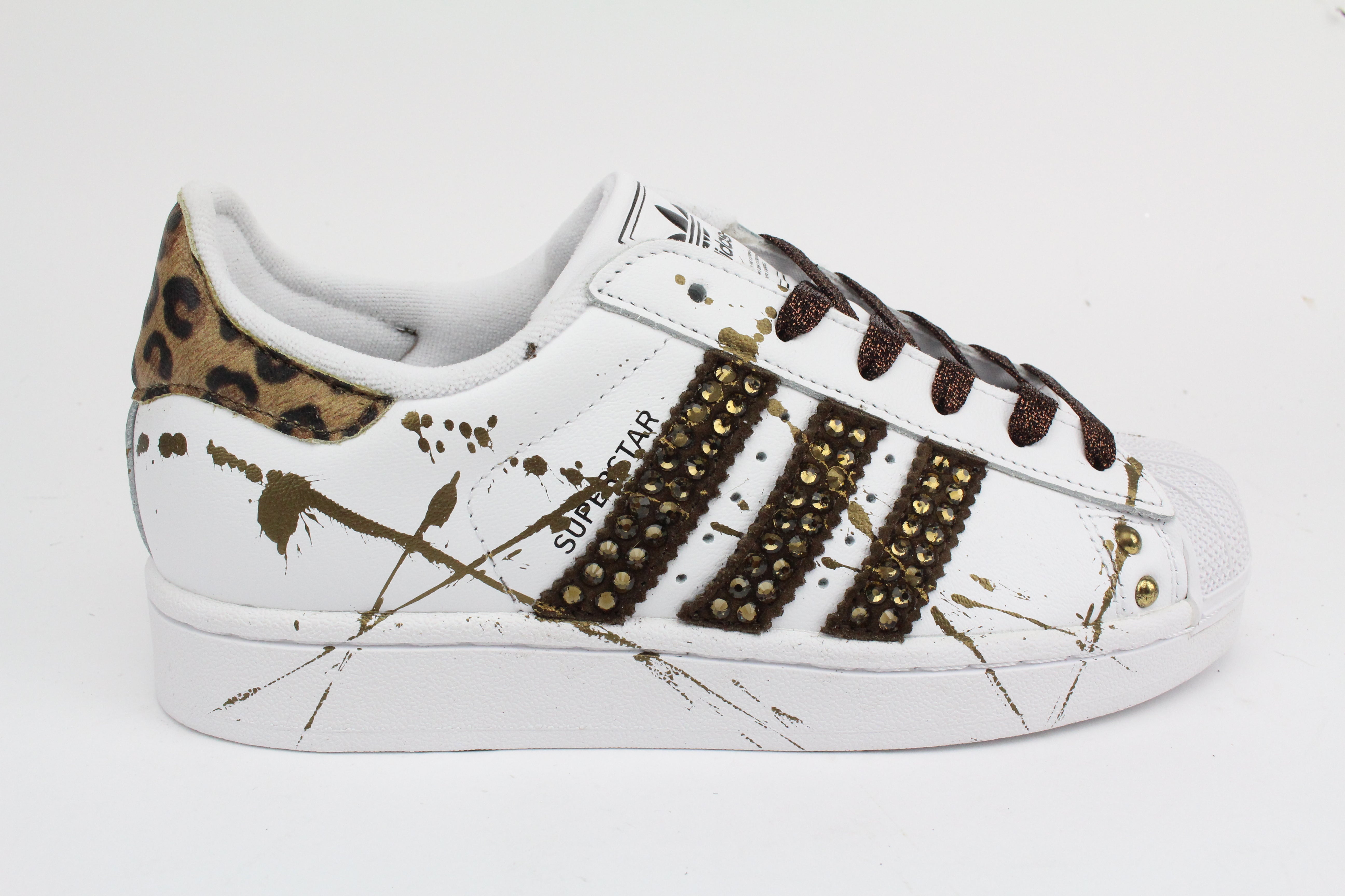 Adidas Superstar Strass Avorio & Vernice