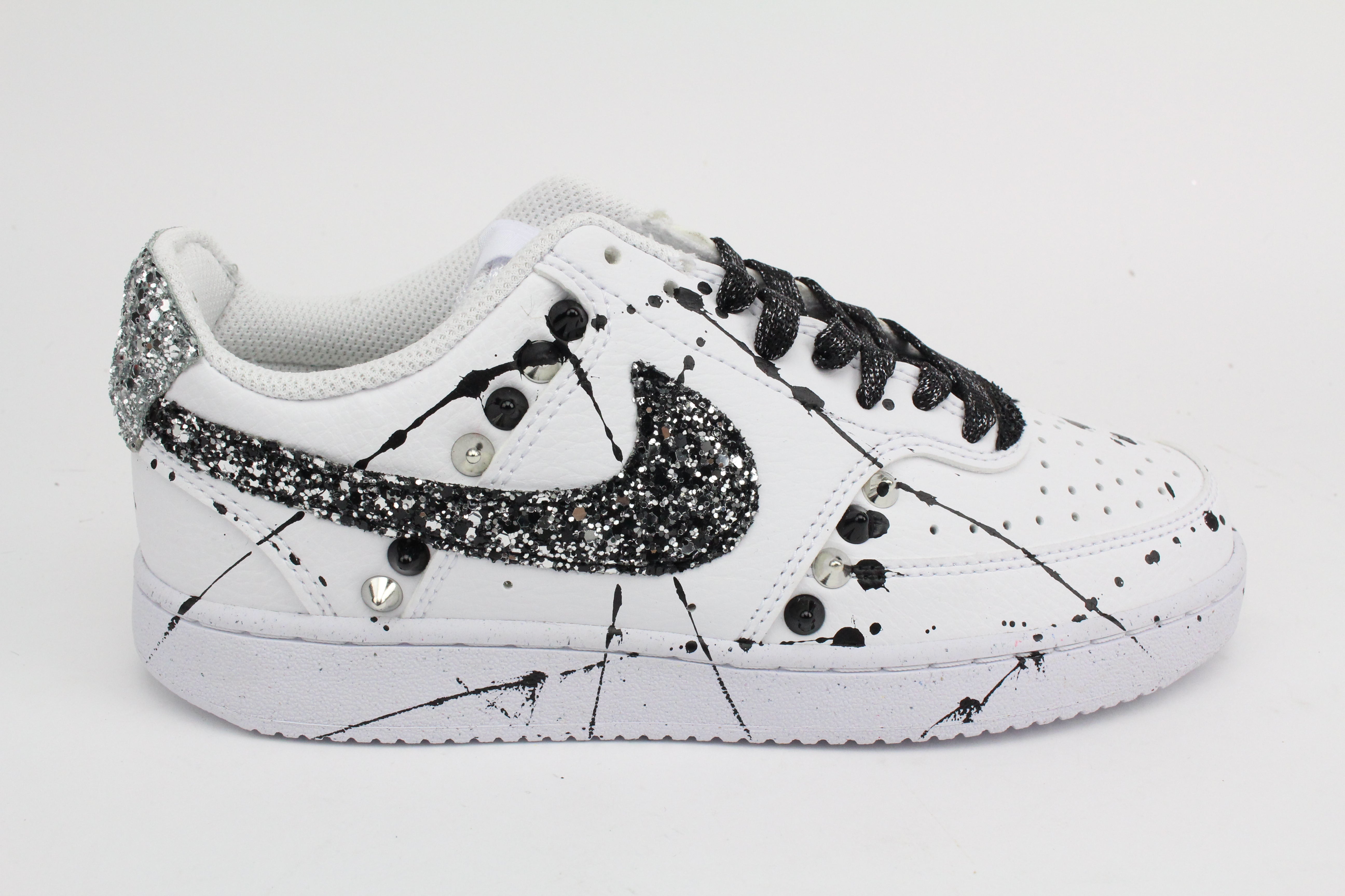 Nike Court Vision Low Colours Borchie & Glitter