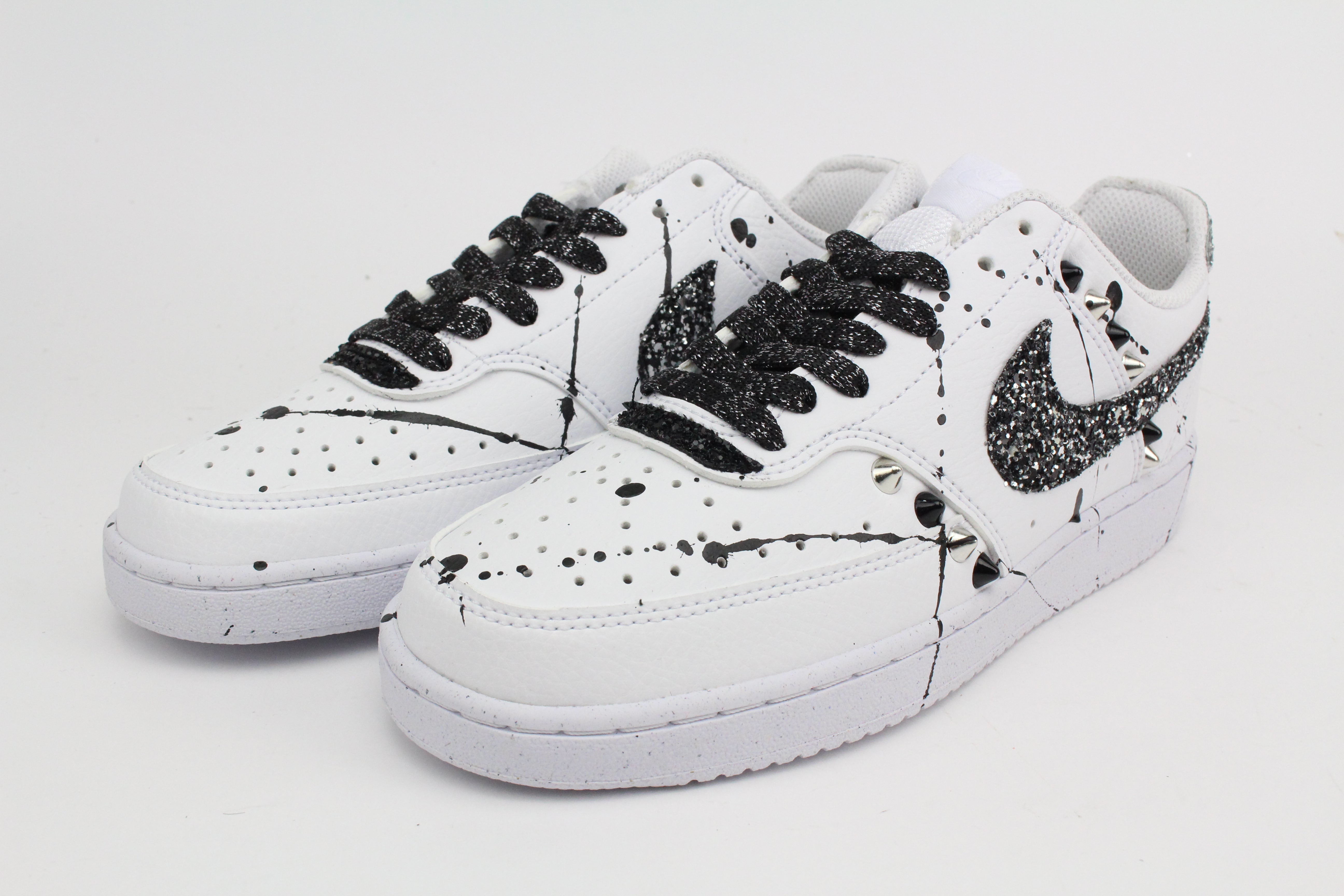 Nike Court Vision Low Colours Borchie & Glitter