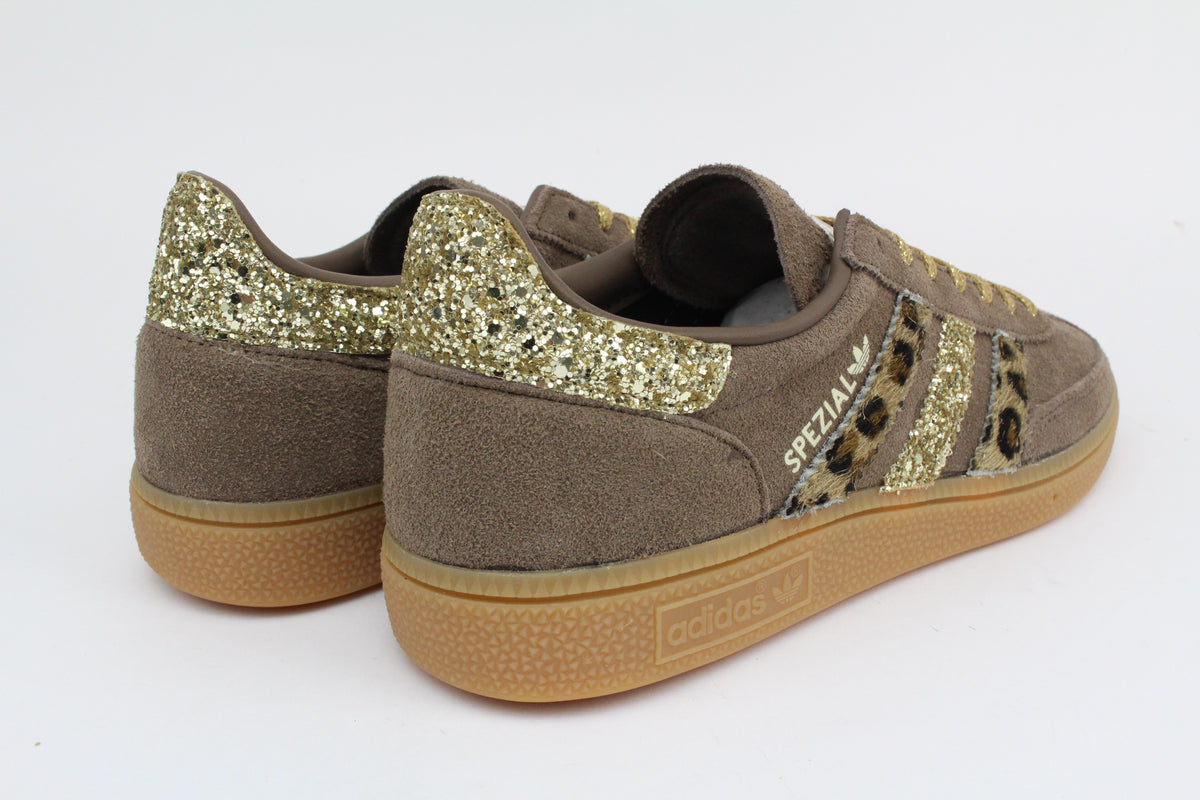 Adidas Original SPEZIAL Brown Pelle Maculata e glitter