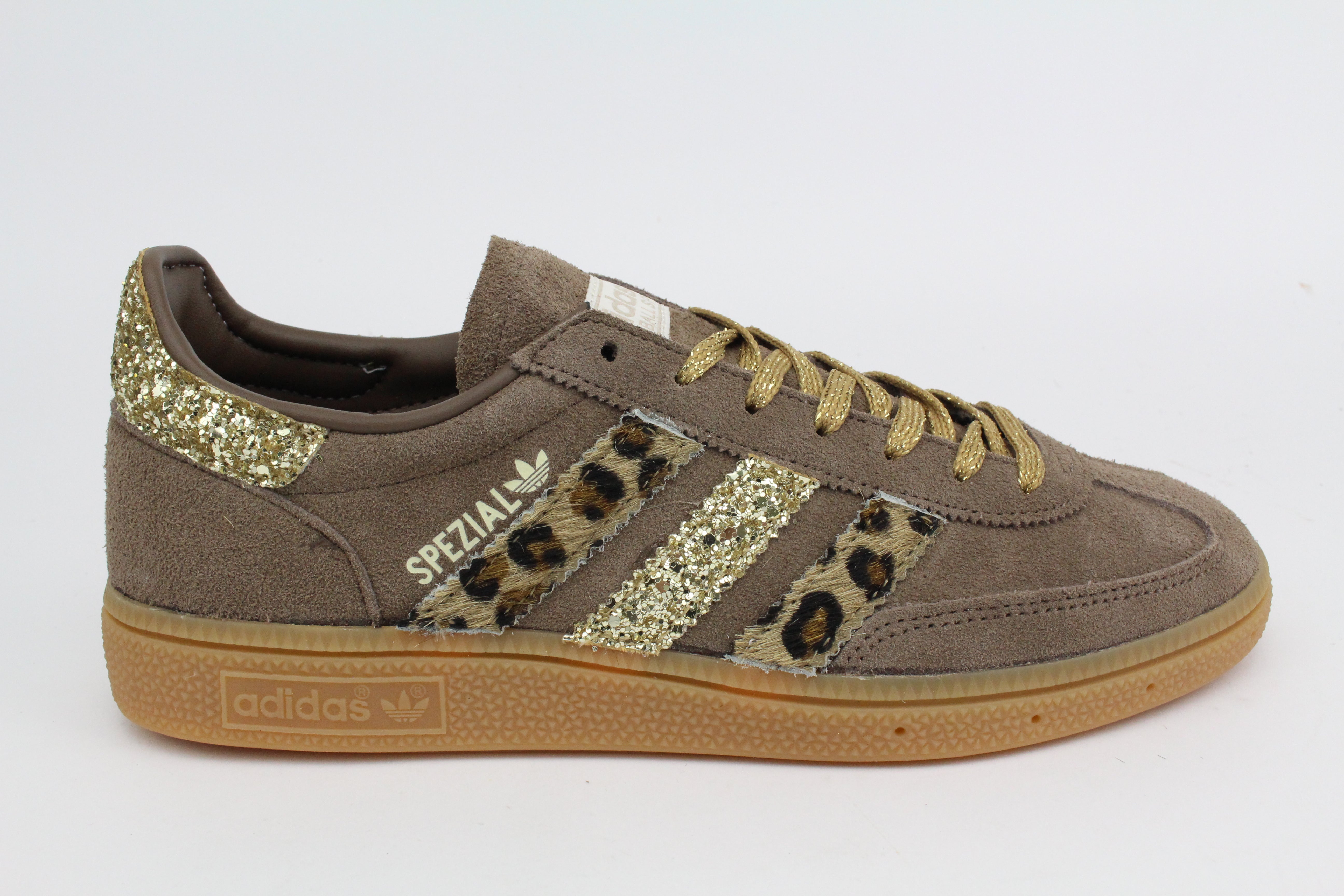 Adidas Original SPEZIAL Brown Pelle Maculata e glitter