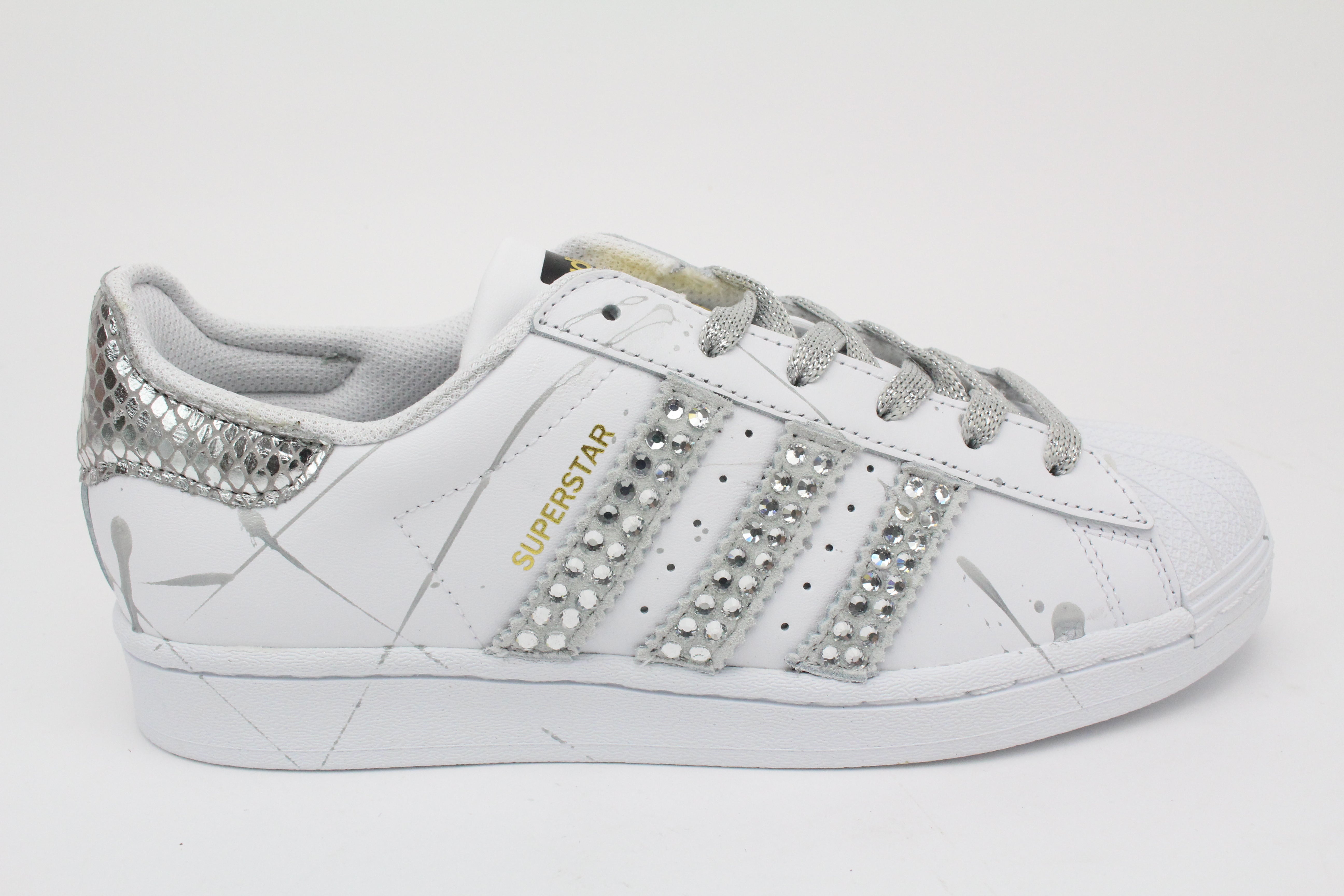 Adidas Superstar Strass Cristal & Vernice Argento