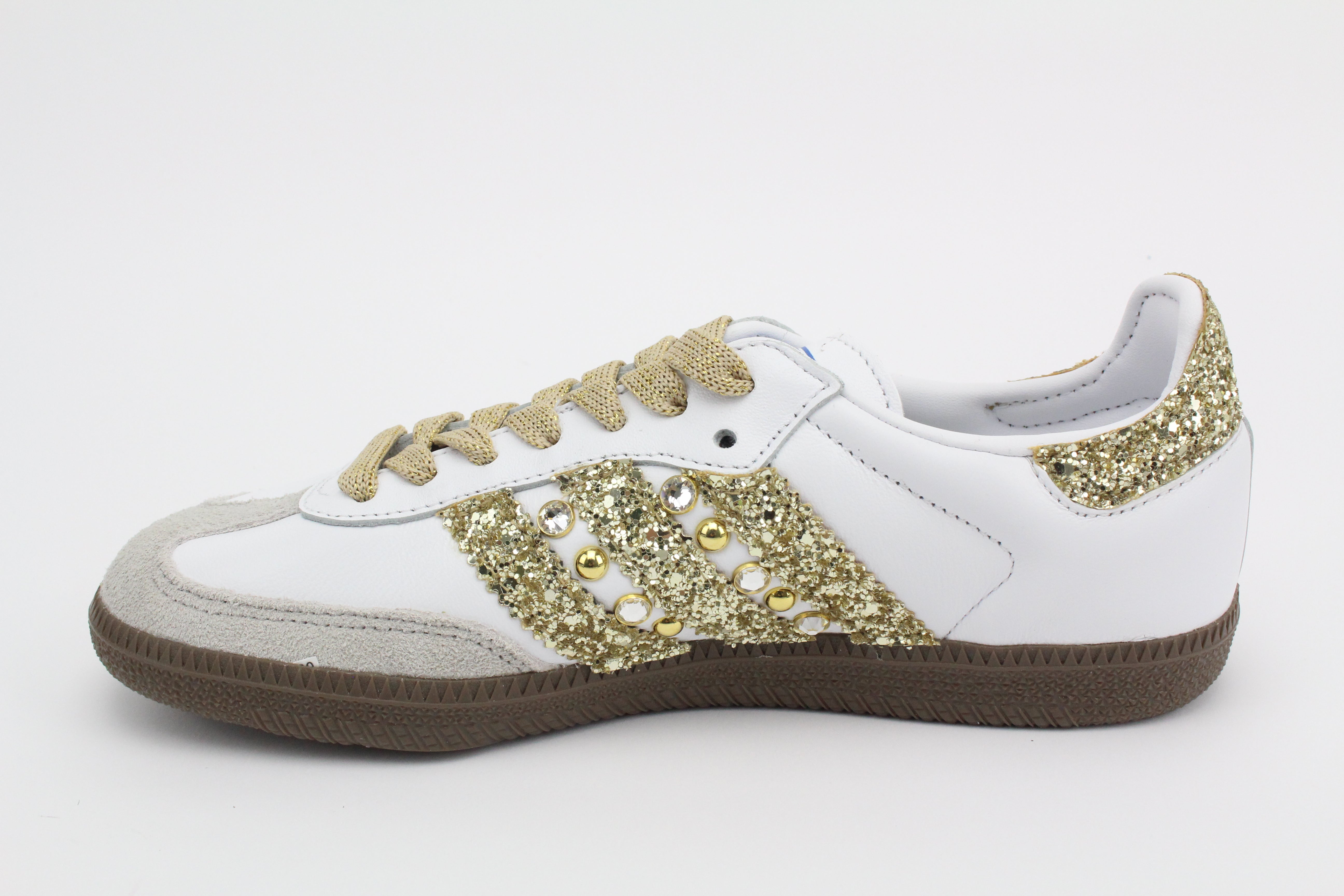 Adidas Original SAMBA Bande Glitter & Strass