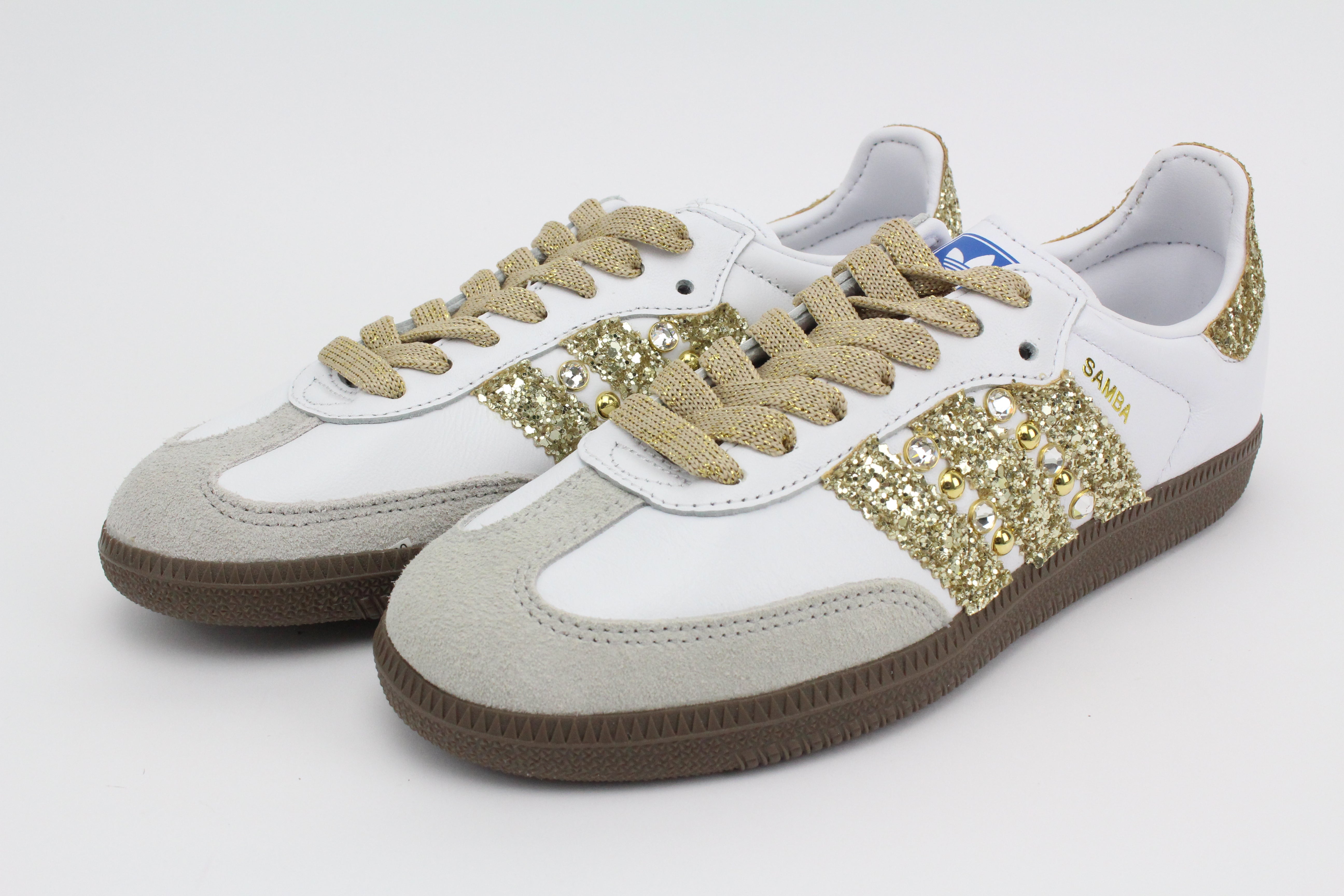Adidas Original SAMBA Bande Glitter & Strass