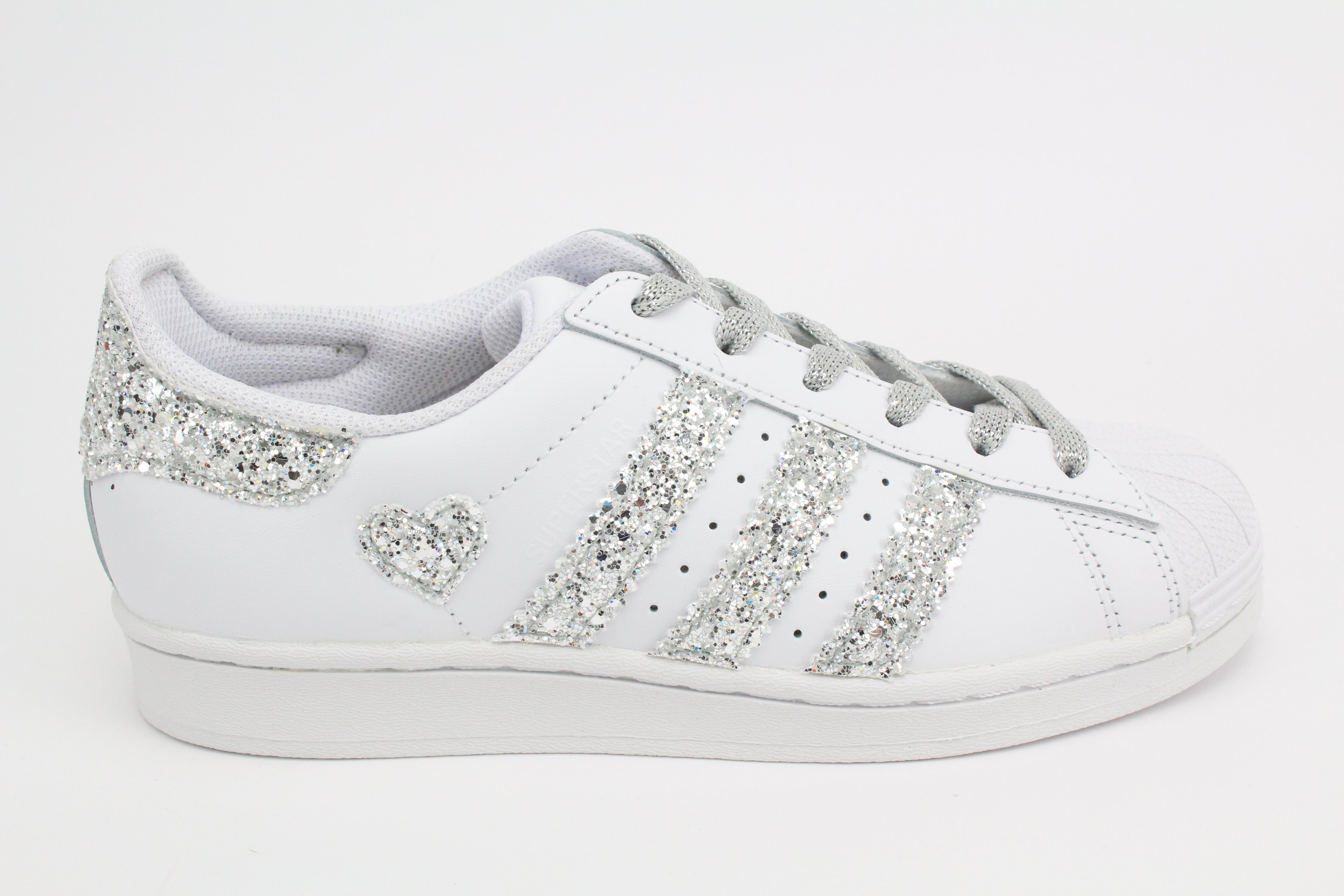 Adidas Superstar Glitter New Silver