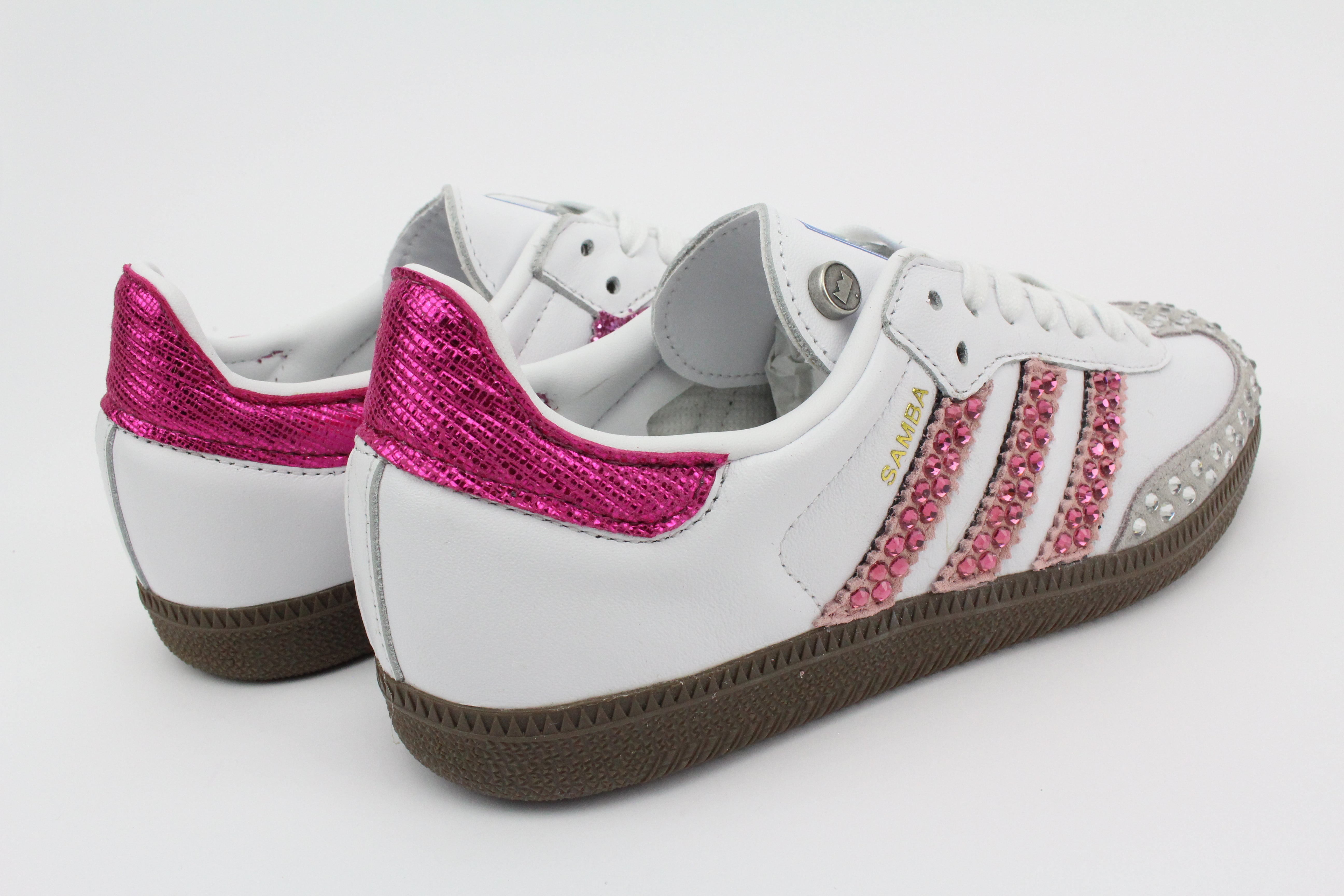 Adidas Original SAMBA Glitter & Strass Termo Fuxia