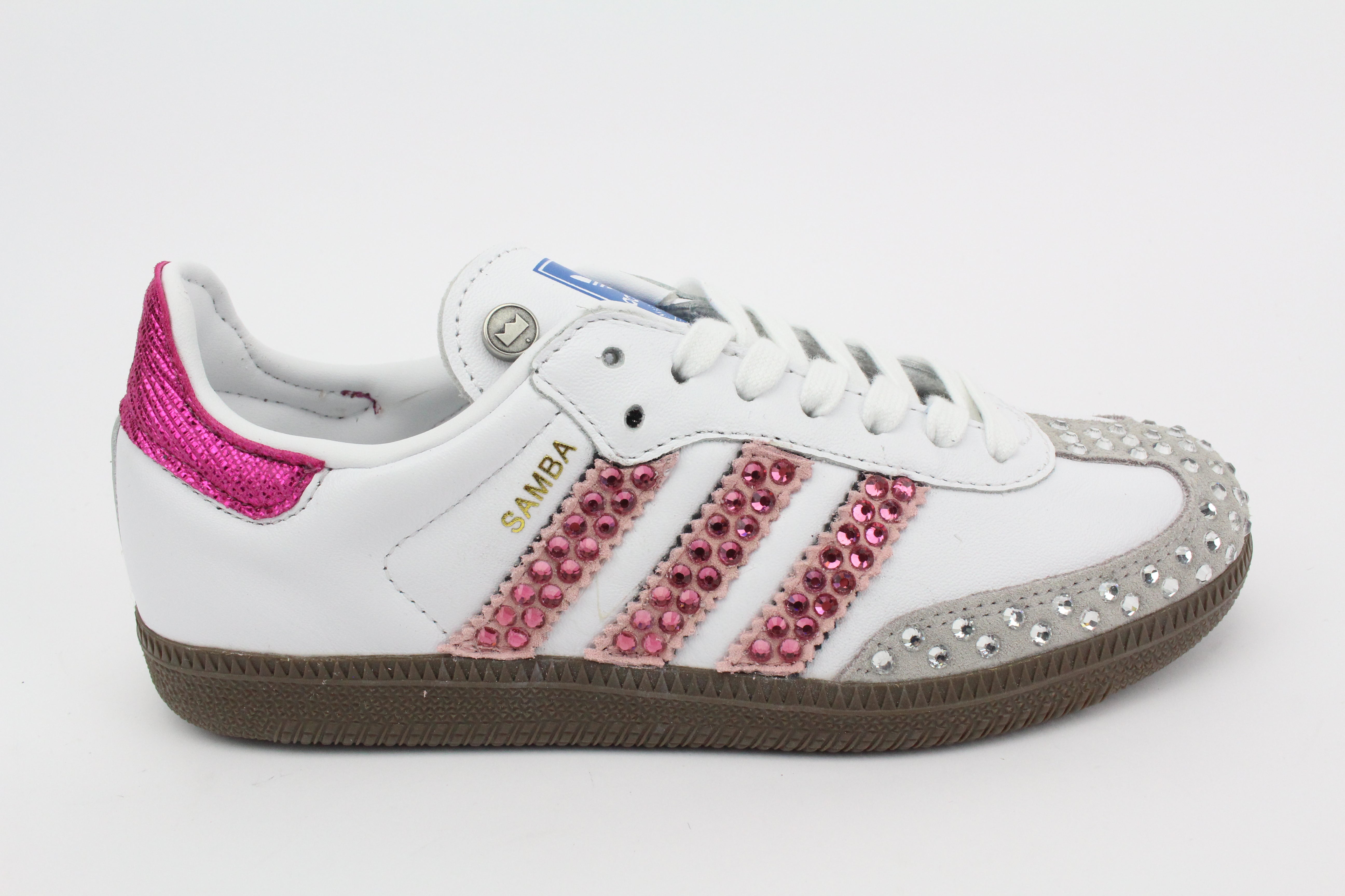 Adidas Original SAMBA Glitter & Strass Termo Fuxia