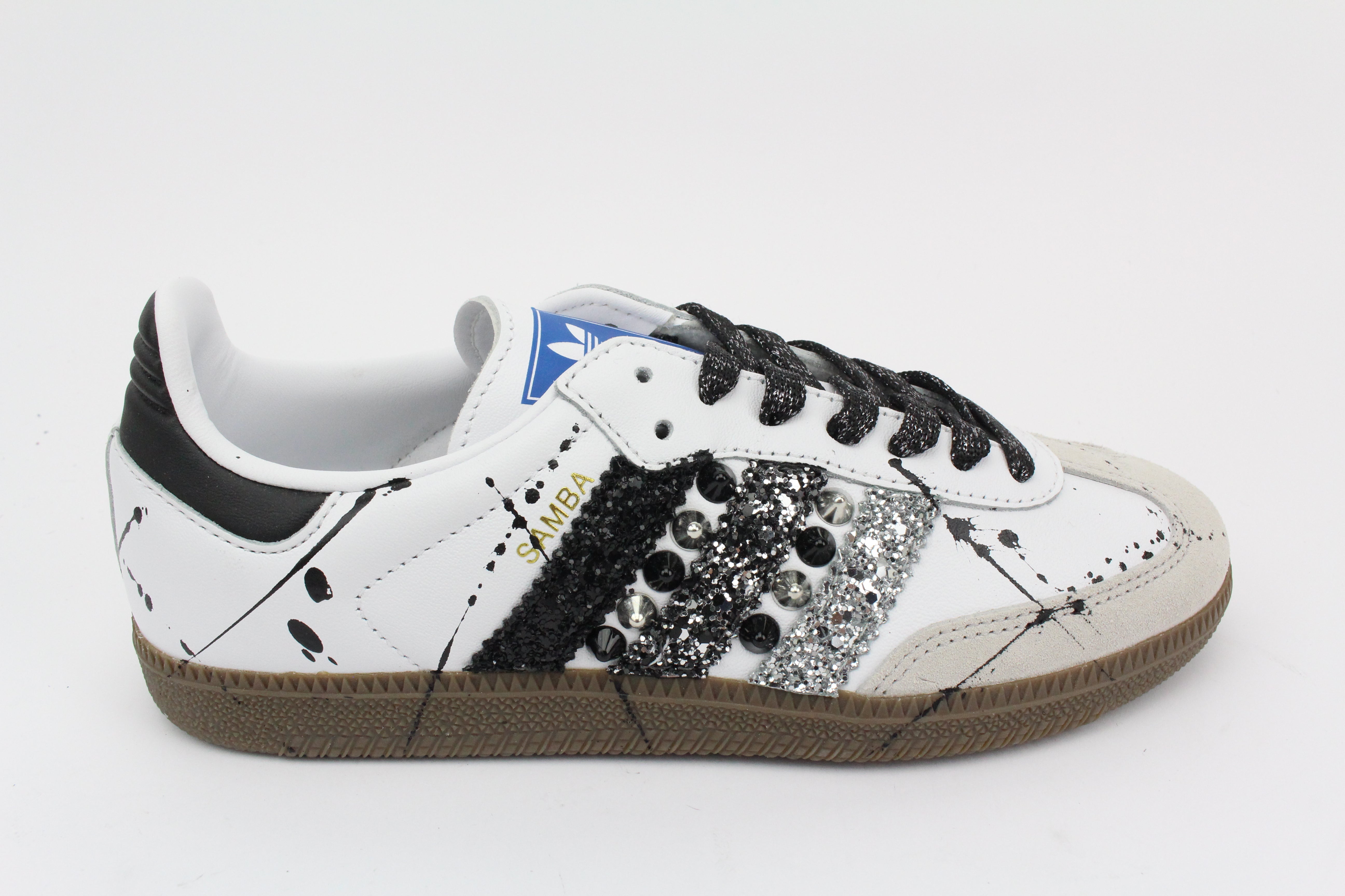 Adidas Original SAMBA Glitter Borchie & Vernice