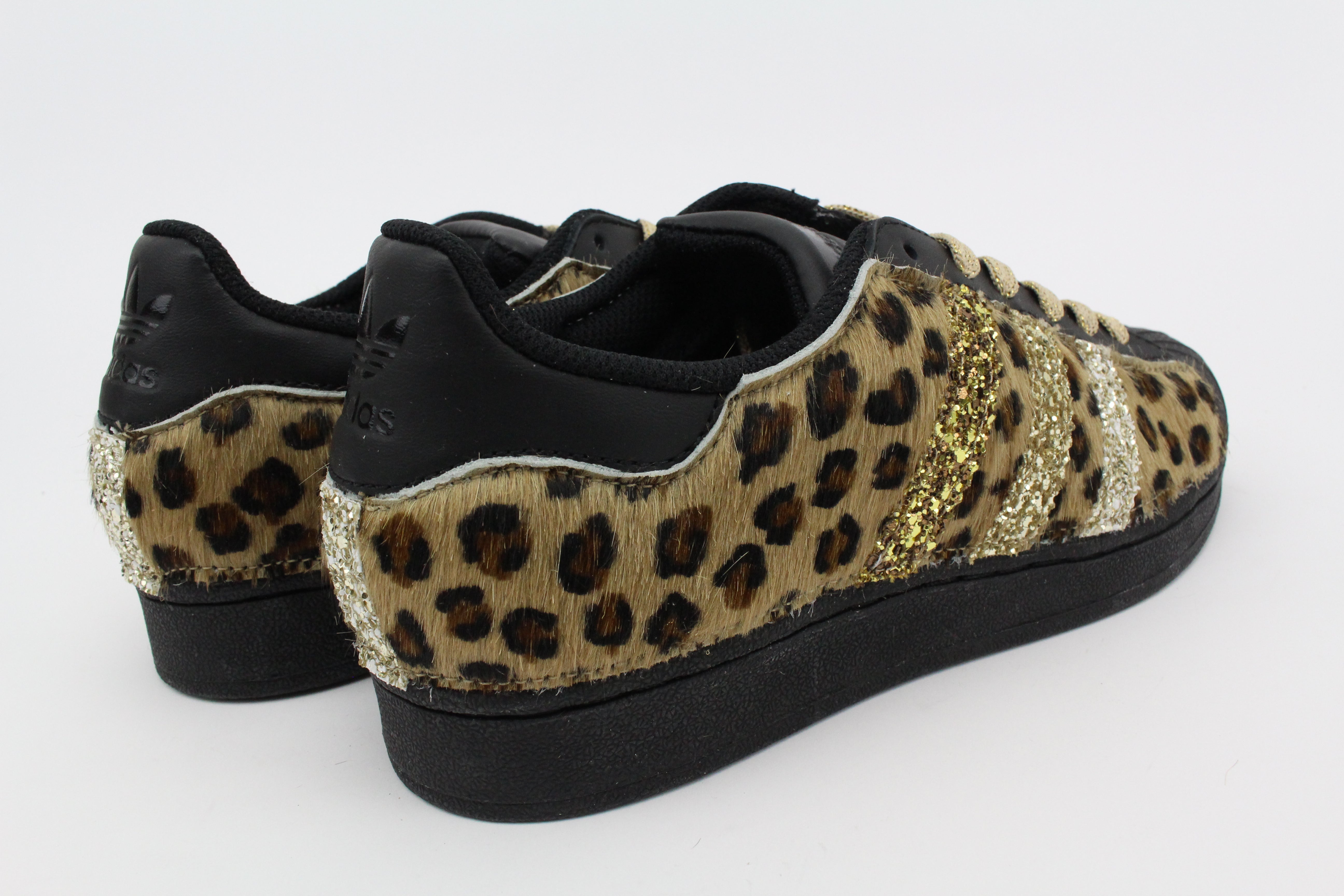 Adidas Superstar Black Total Maculate & Glitter