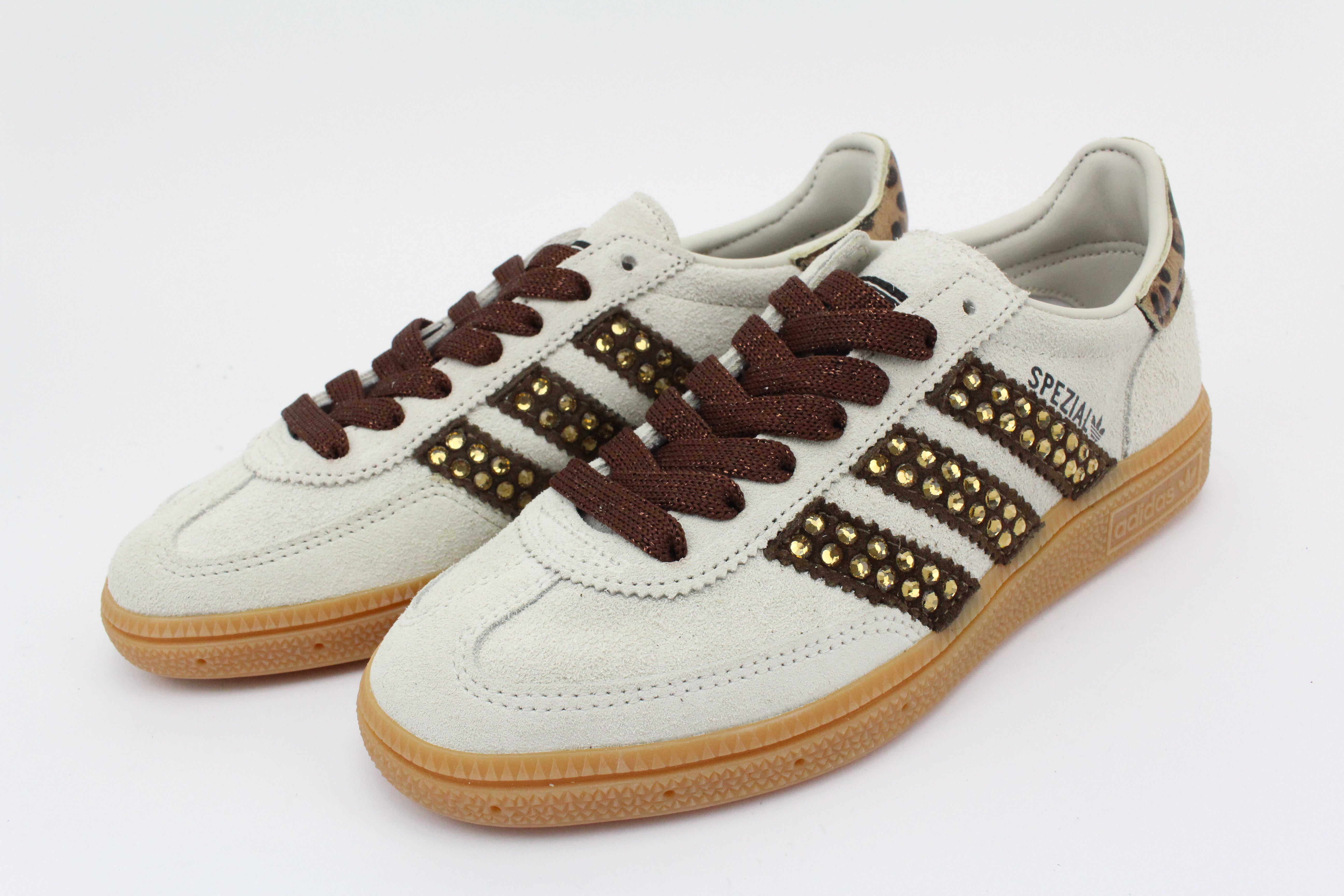Adidas Original SPEZIAL ALUMIN/CBLACK Bande Strass Termo Brown