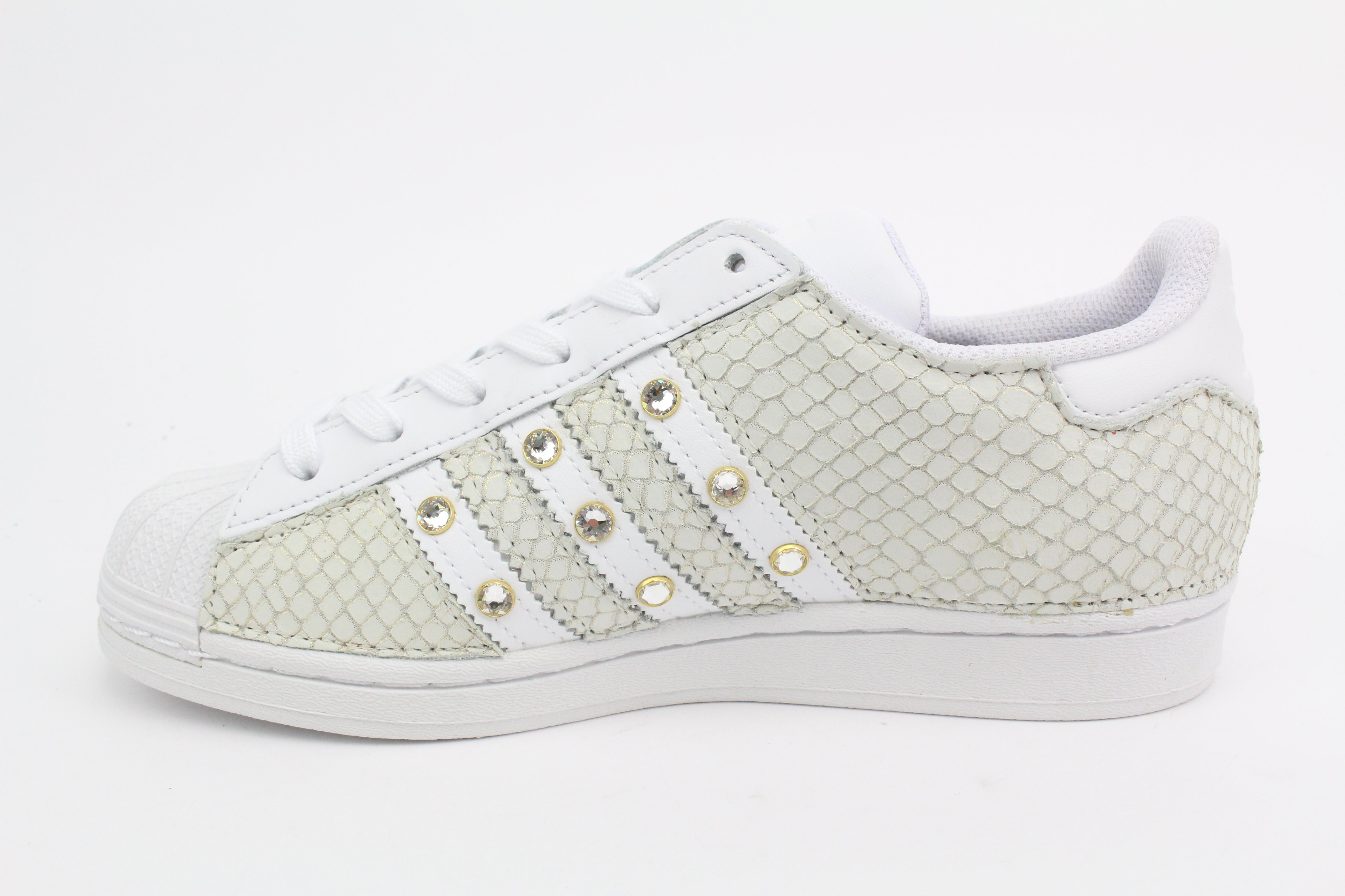 Adidas Superstar Total Pitone White & Strass