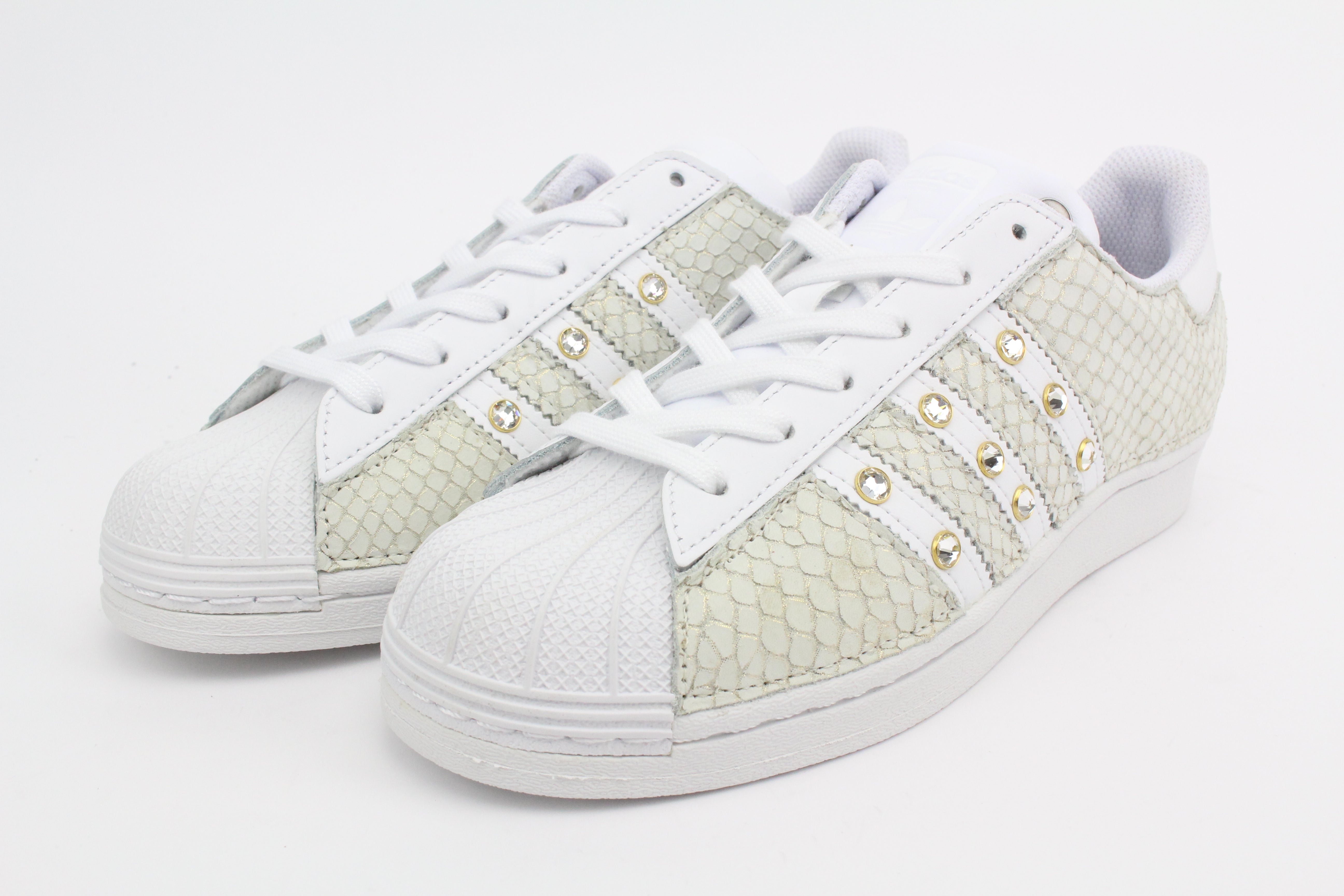 Adidas Superstar Total Pitone White & Strass