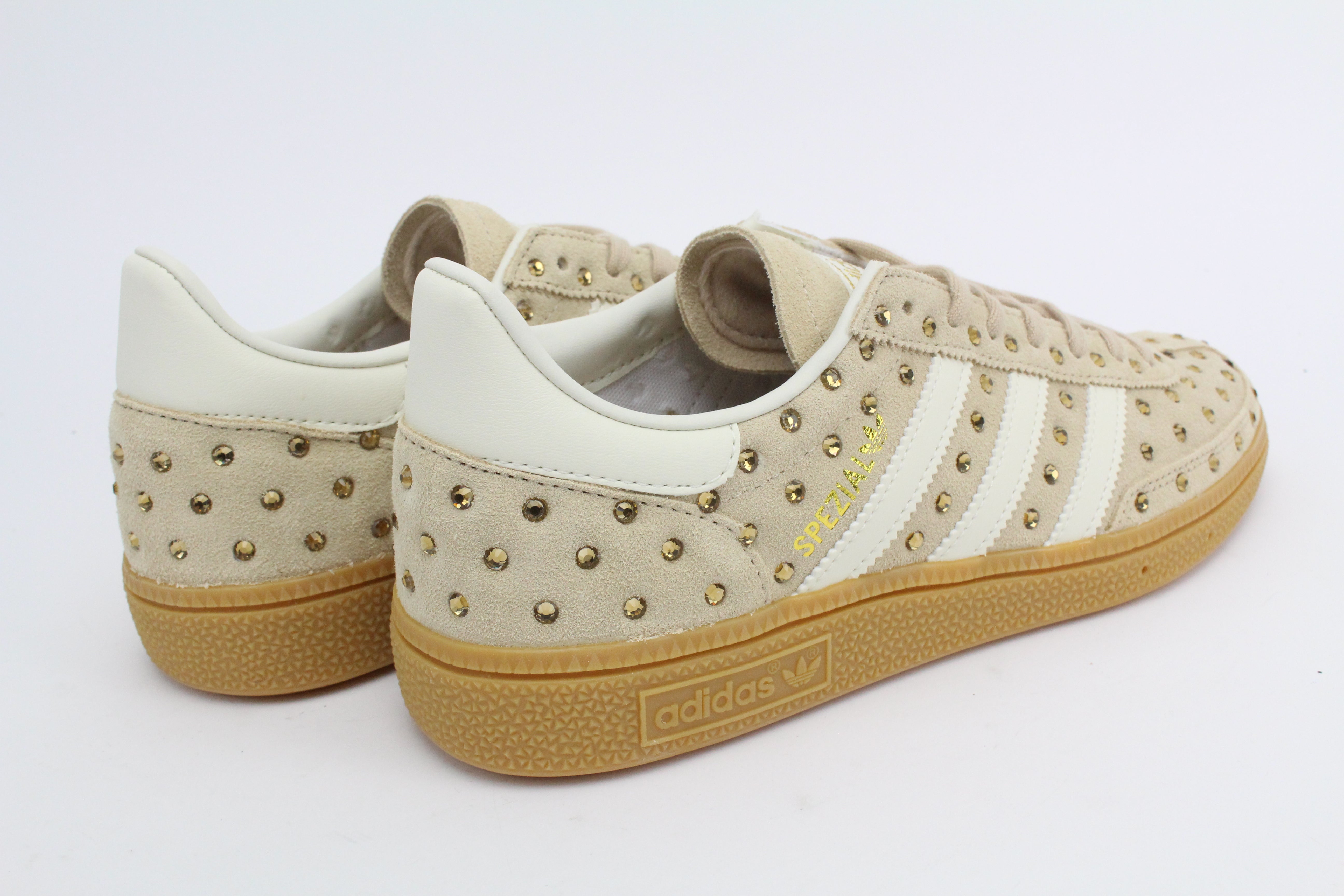 Adidas Original SPEZIAL MAGBEI/OWHITE Total Strass Termo e laccio oro