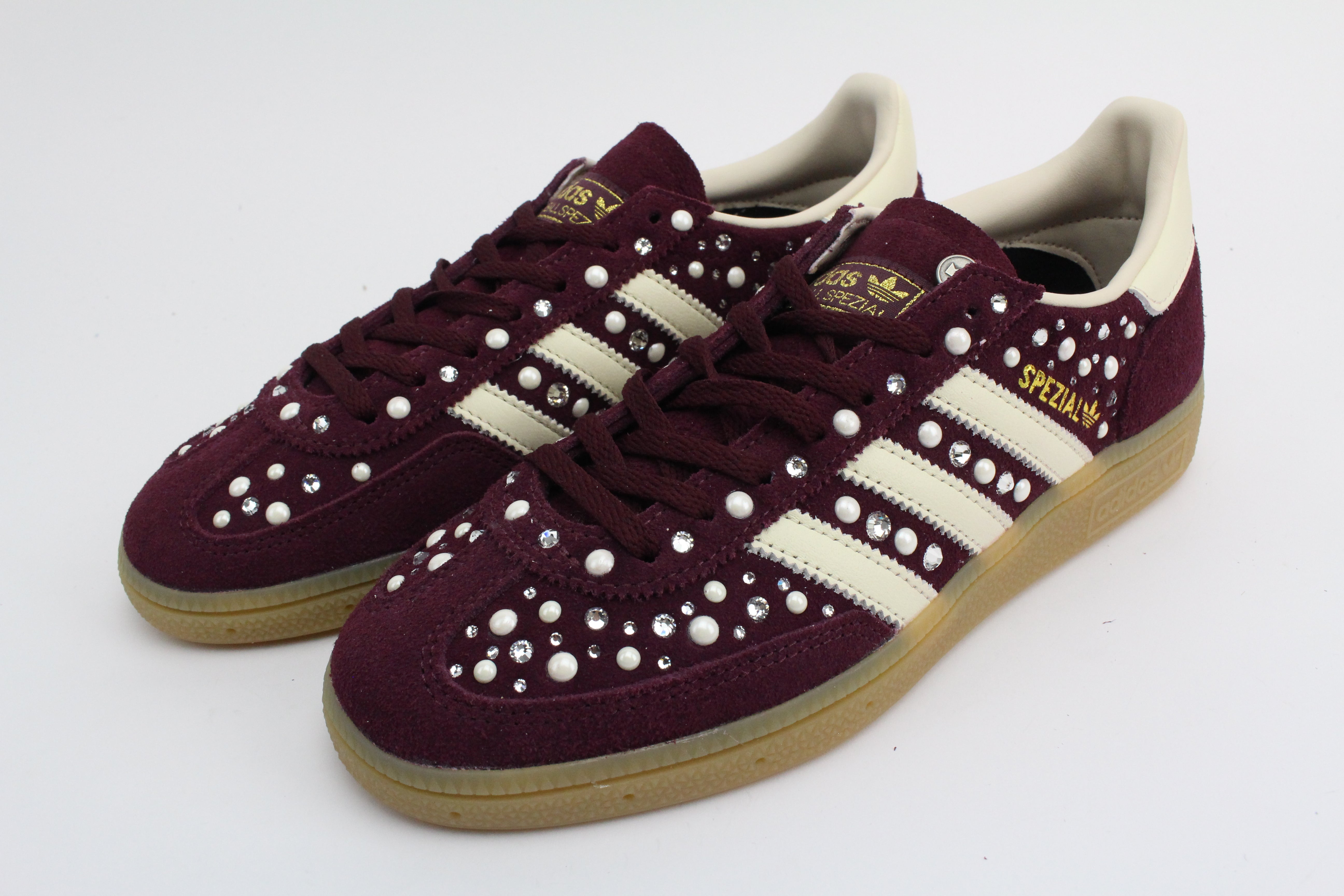 Adidas Original SPEZIAL MAROON/CREWHT Total Strass Termo e Perle