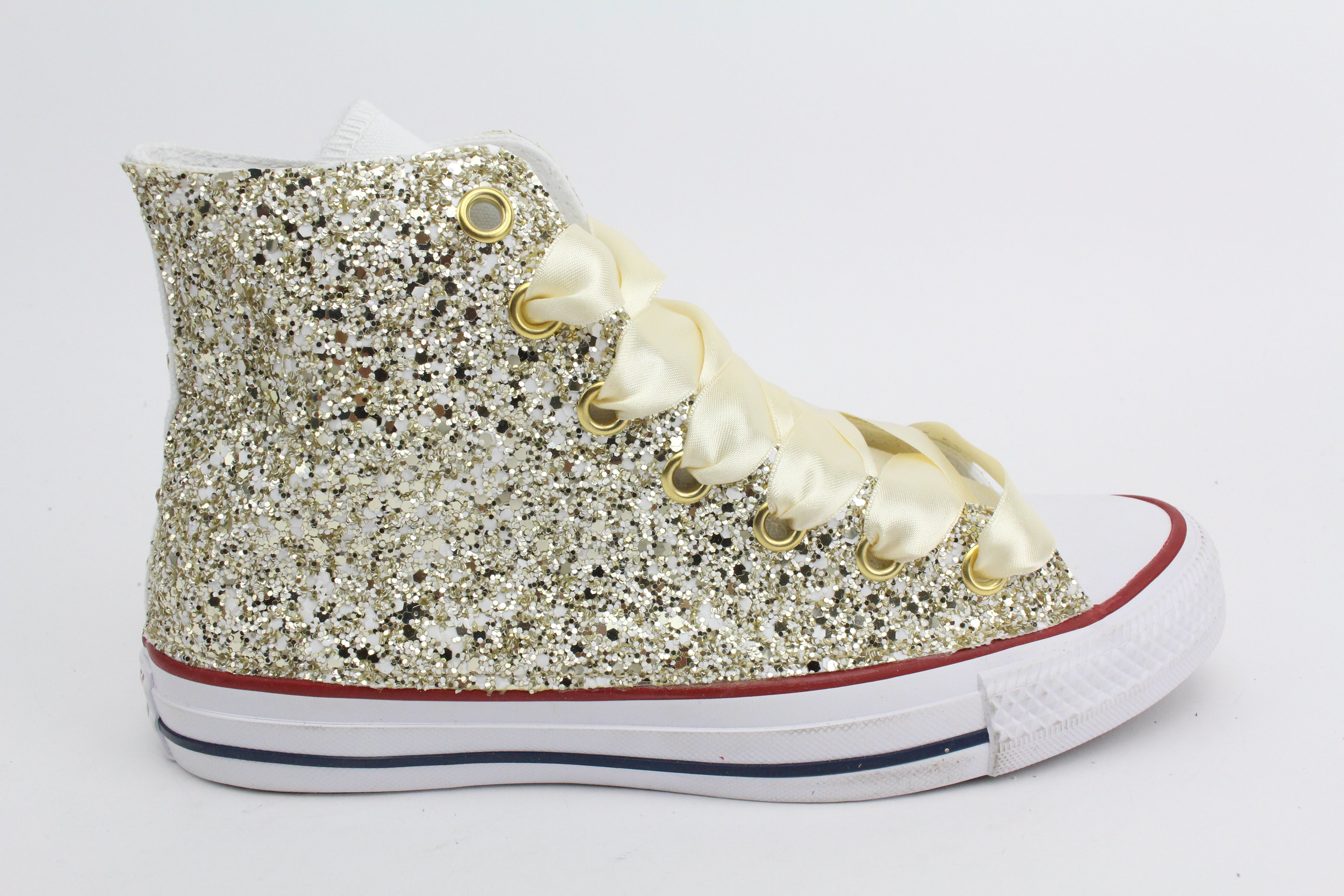 Converse All Star J Glitter Gold Champagne