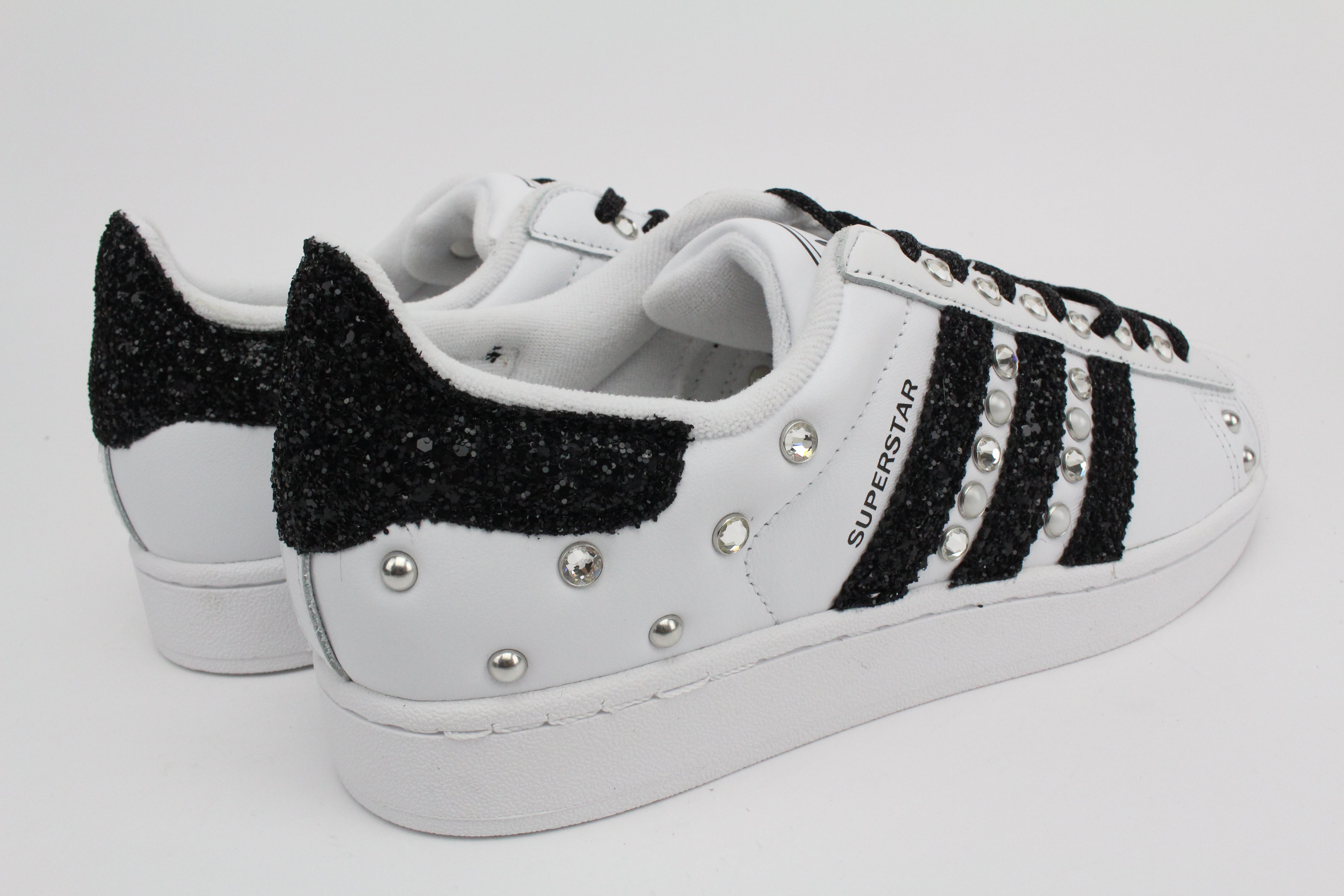 Adidas Superstar Glitter Black & Strass e Perle