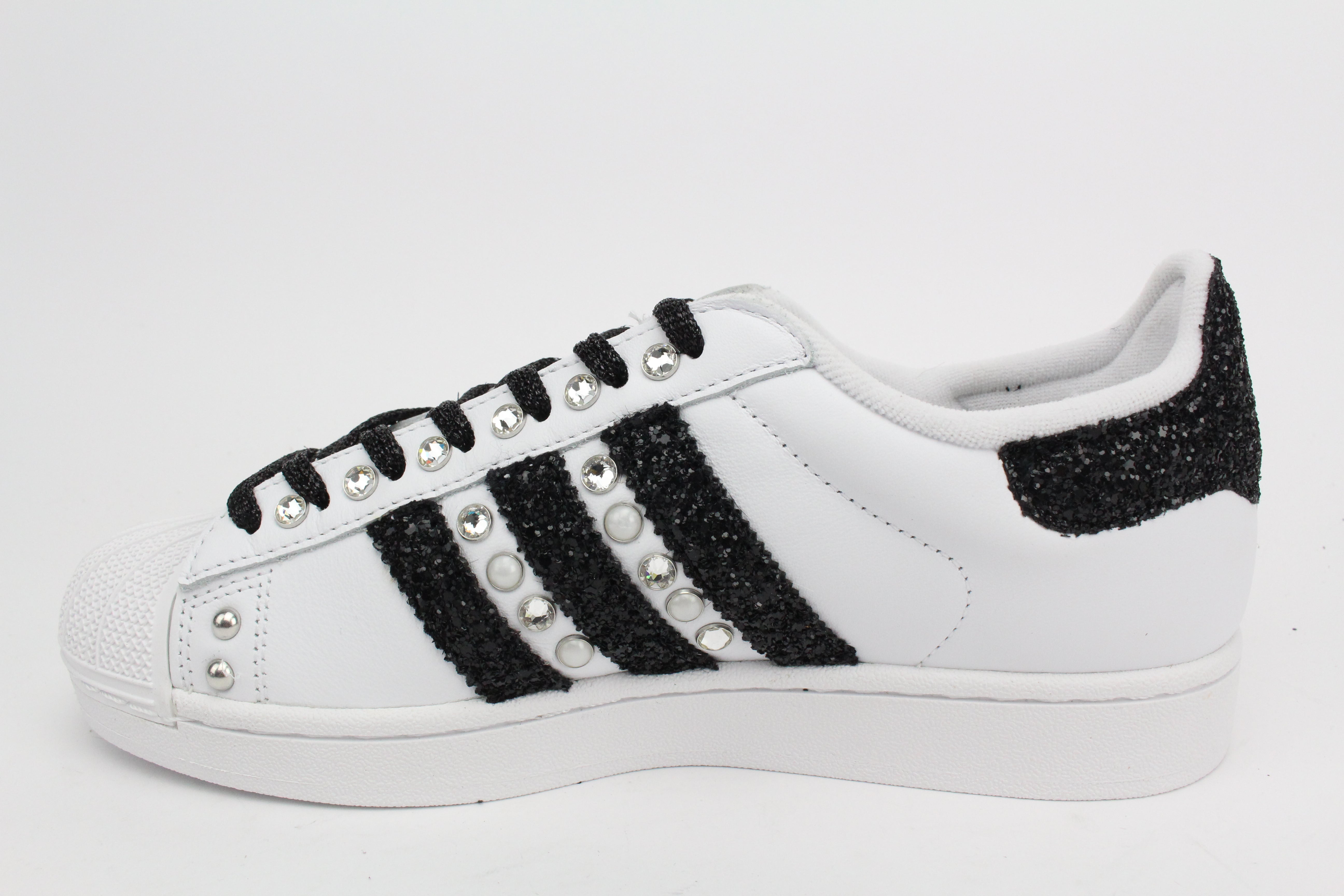 Adidas Superstar Glitter Black & Strass e Perle