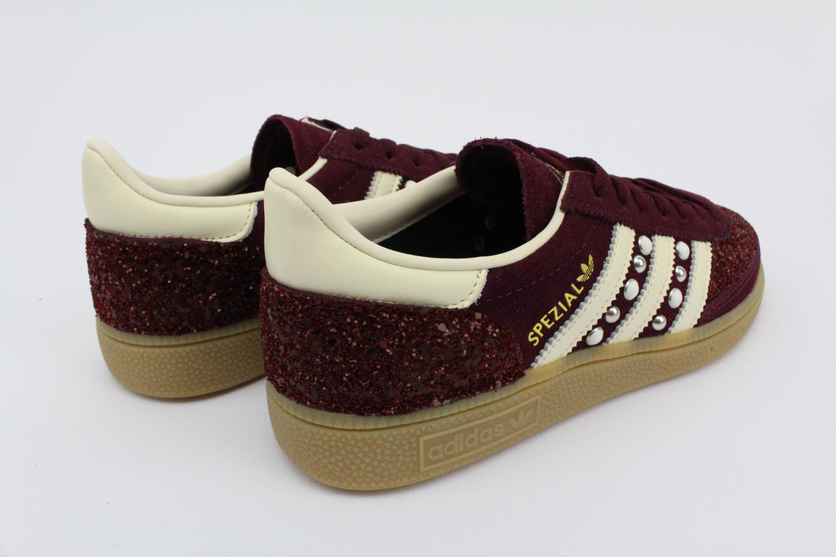 Adidas Original SPEZIAL MAROON/CREWHT glitter bordeaux perle & borchie