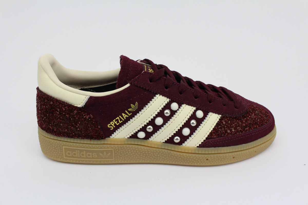 Adidas Original SPEZIAL MAROON/CREWHT glitter bordeaux perle & borchie