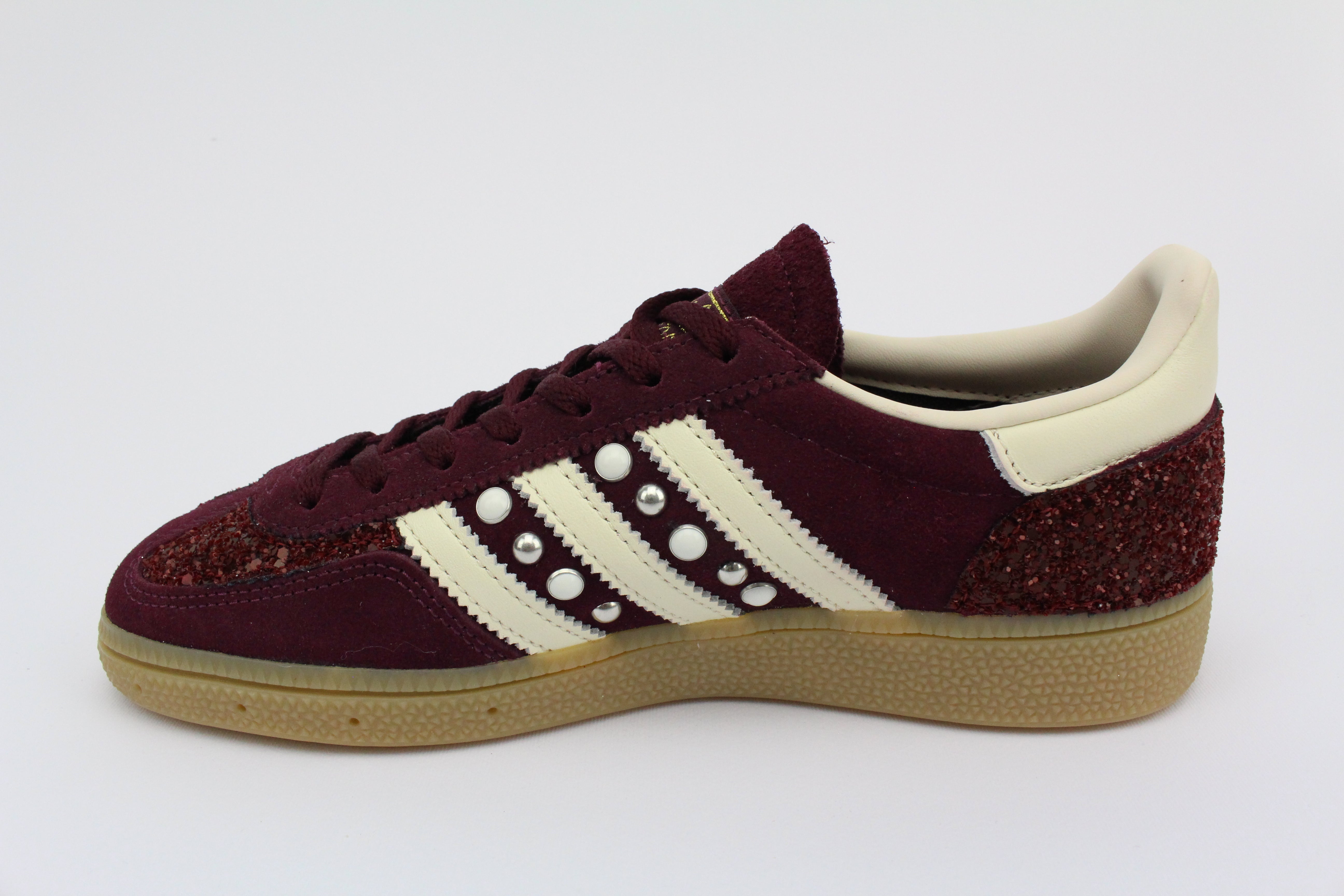 Adidas Original SPEZIAL MAROON/CREWHT glitter bordeaux perle & borchie