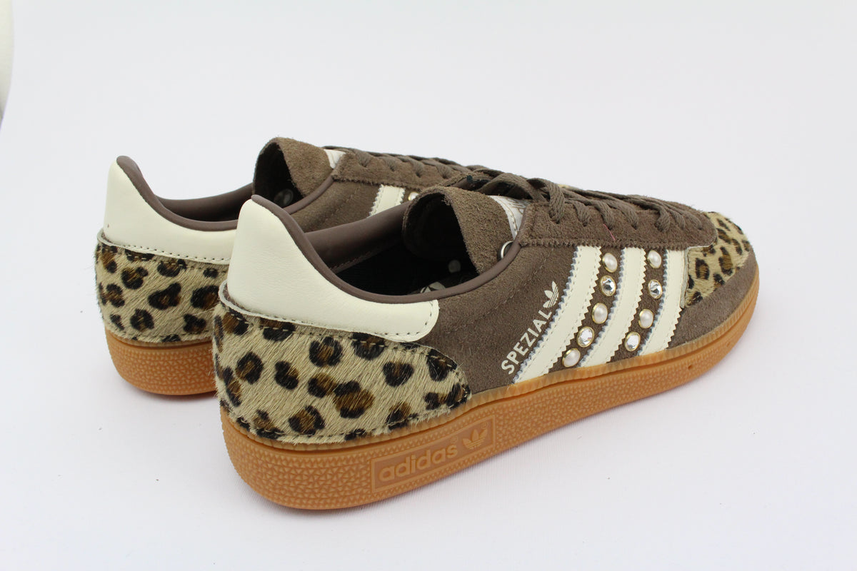 Adidas Original SPEZIAL Pelle Maculata borchie e strass