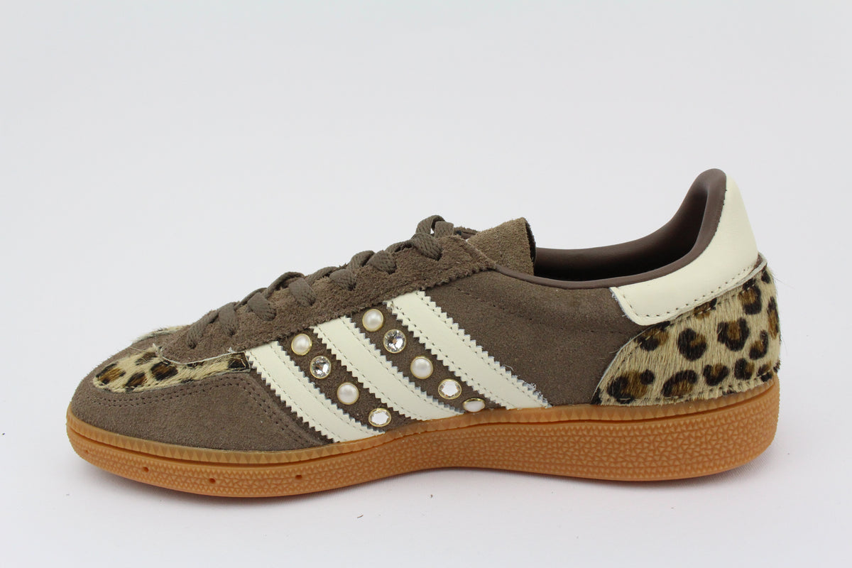 Adidas Original SPEZIAL Pelle Maculata borchie e strass