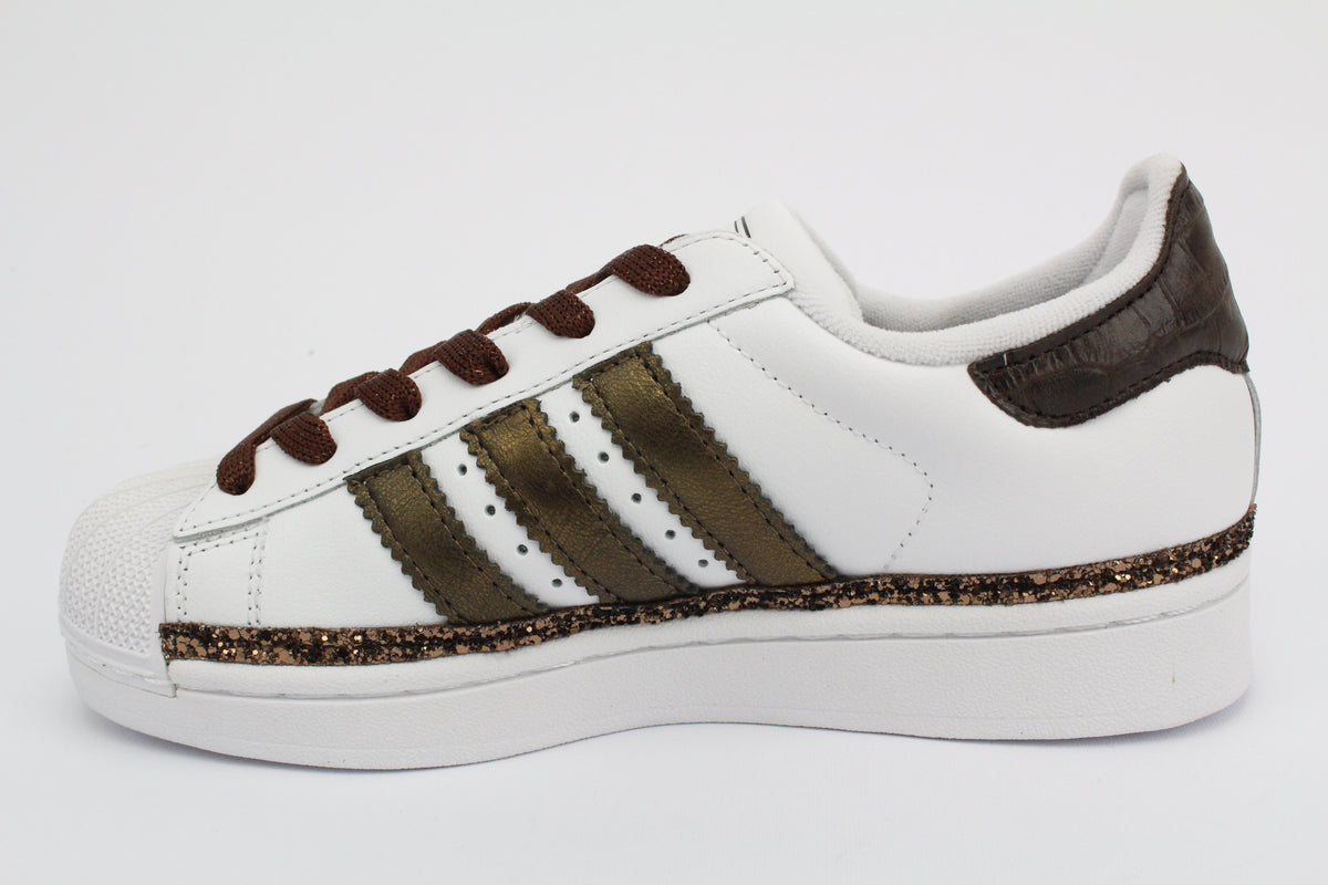 Adidas Superstar pelle cocco e glitter
