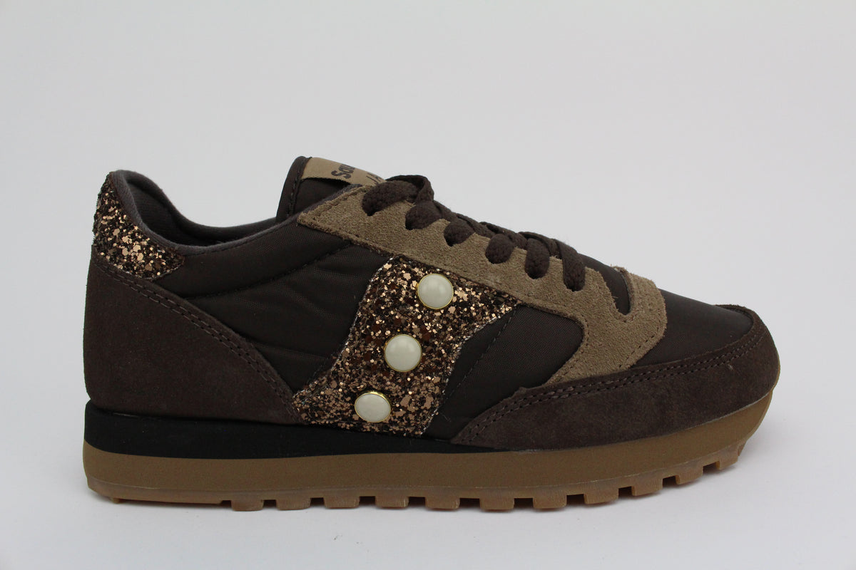 Saucony Jazz brown glitter e perle
