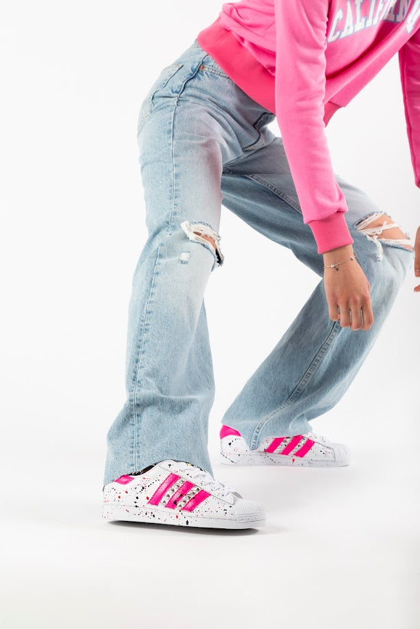 Adidas Superstar Pink Fluo &amp; Patent