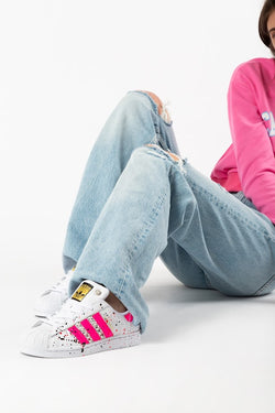 Adidas Superstar Pink Fluo & Vernice