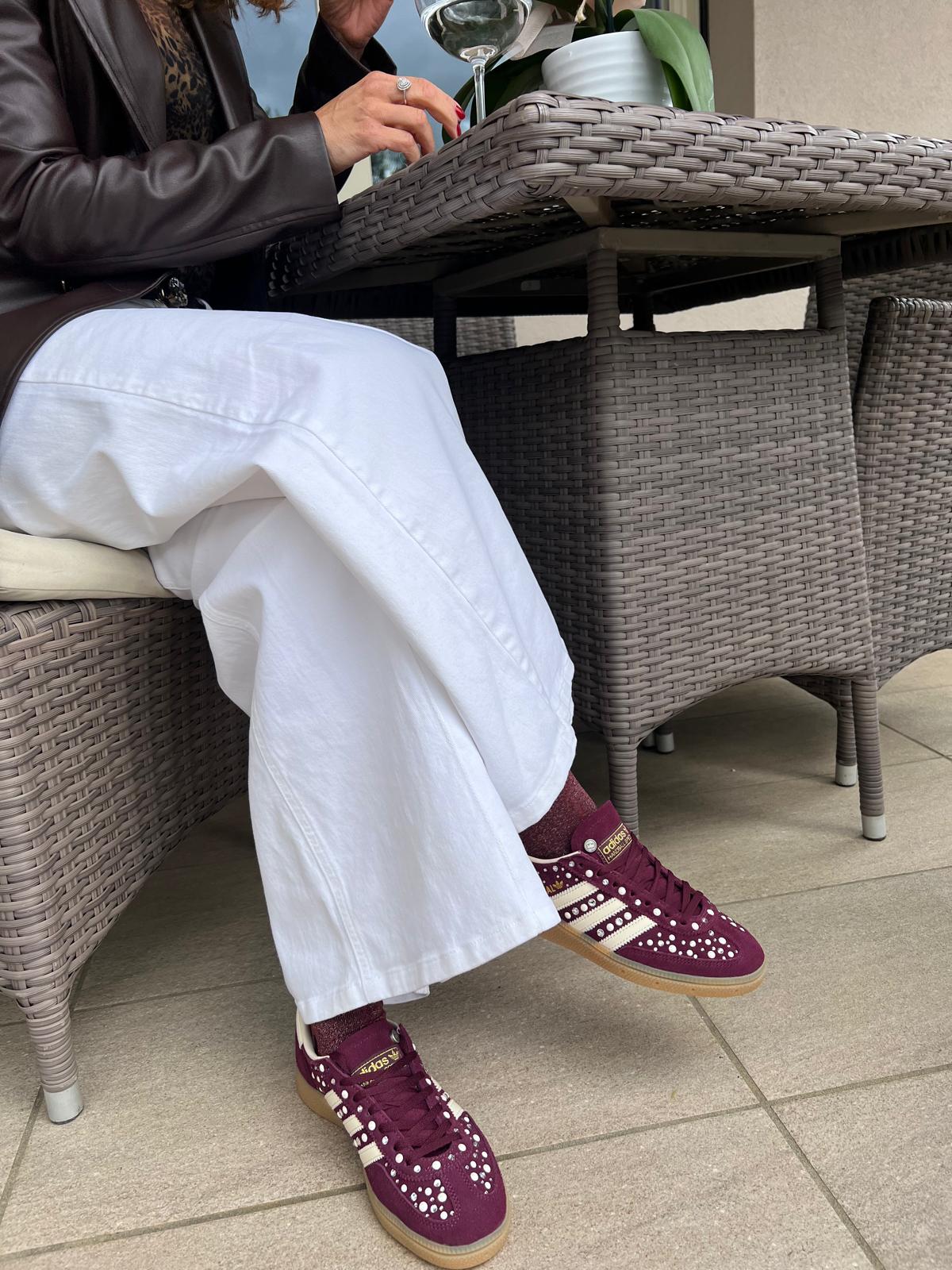 Adidas Original SPEZIAL MAROON/CREWHT Total Strass Termo e Perle