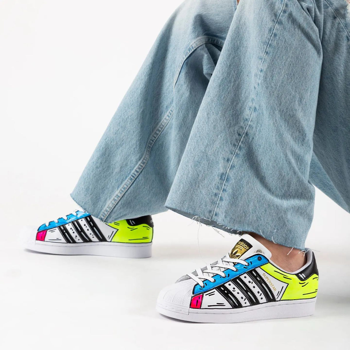 adidas gazelle silver green womens Adidas SUPERSTAR PAINT SPLATTER  DTLR