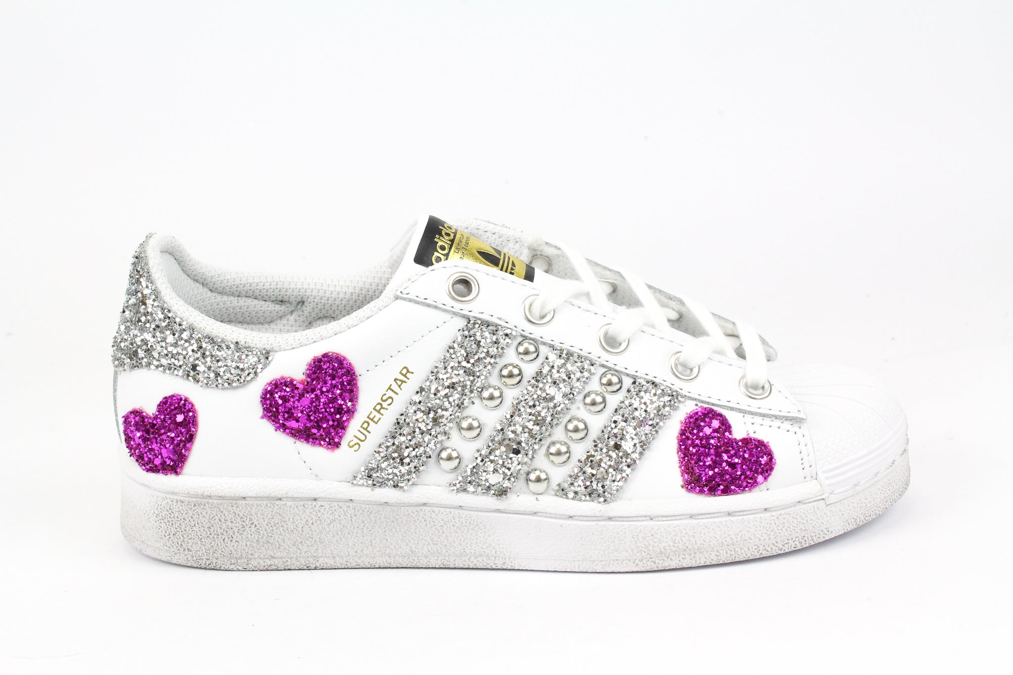 Adidas Superstar Studs &amp; Hearts