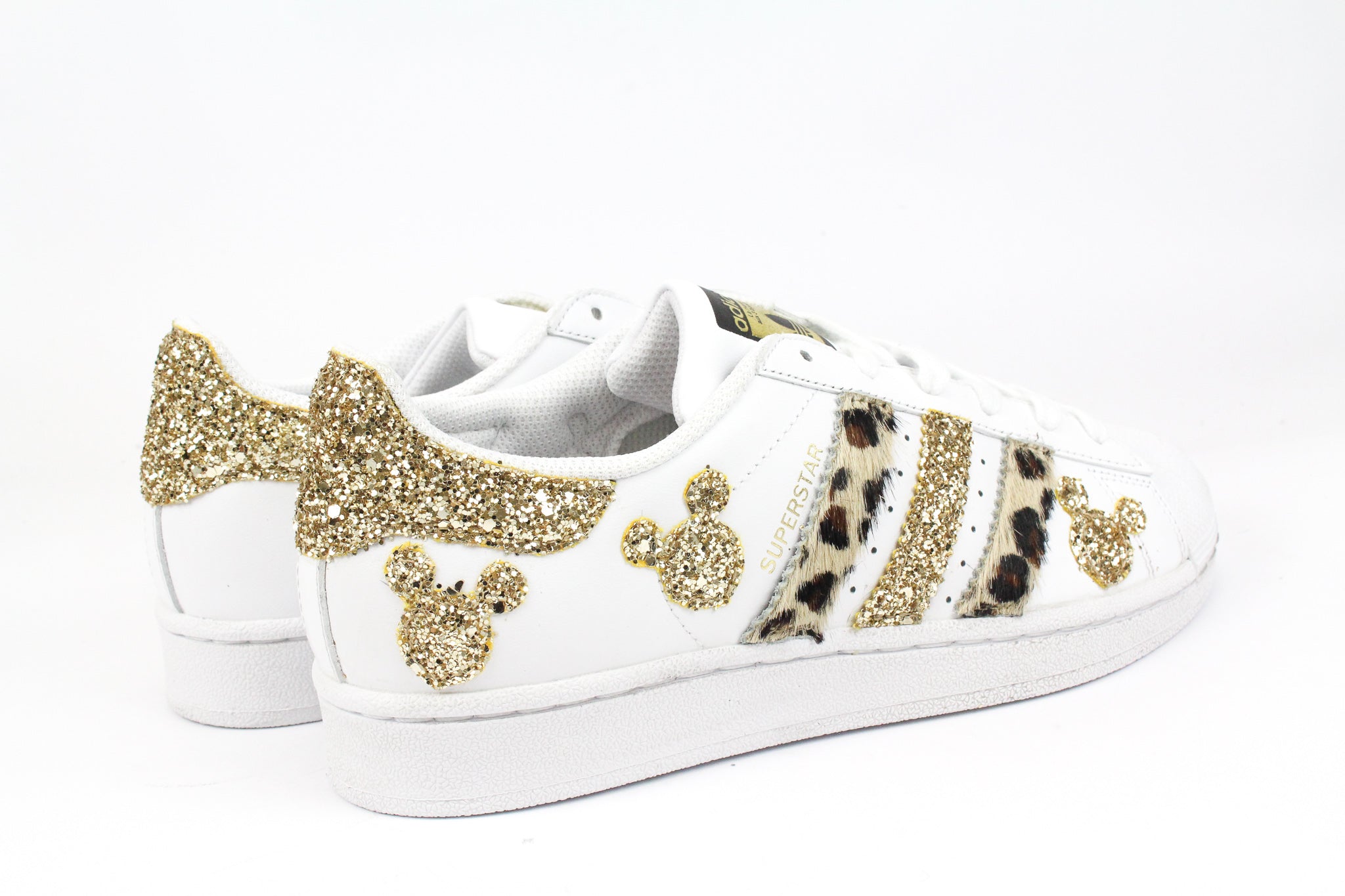 Adidas Superstar Spotted Mice Gold Glitter