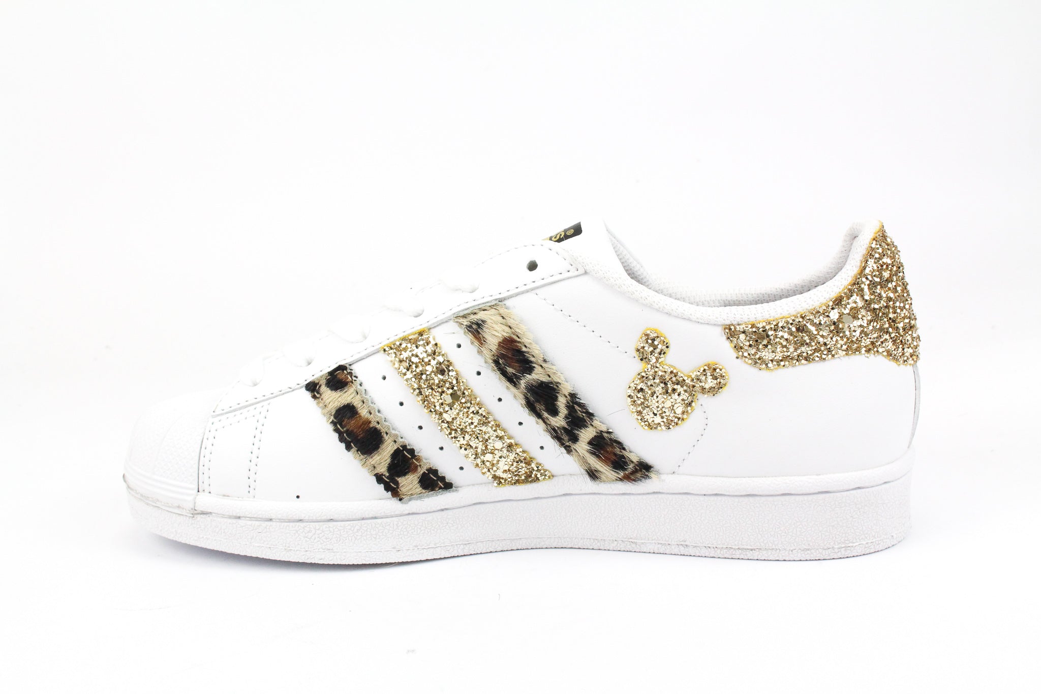 Adidas Superstar Spotted Mice Gold Glitter