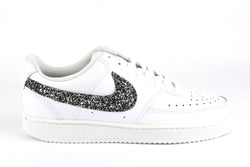 Nike Court Vision Low Black Silver Glitter