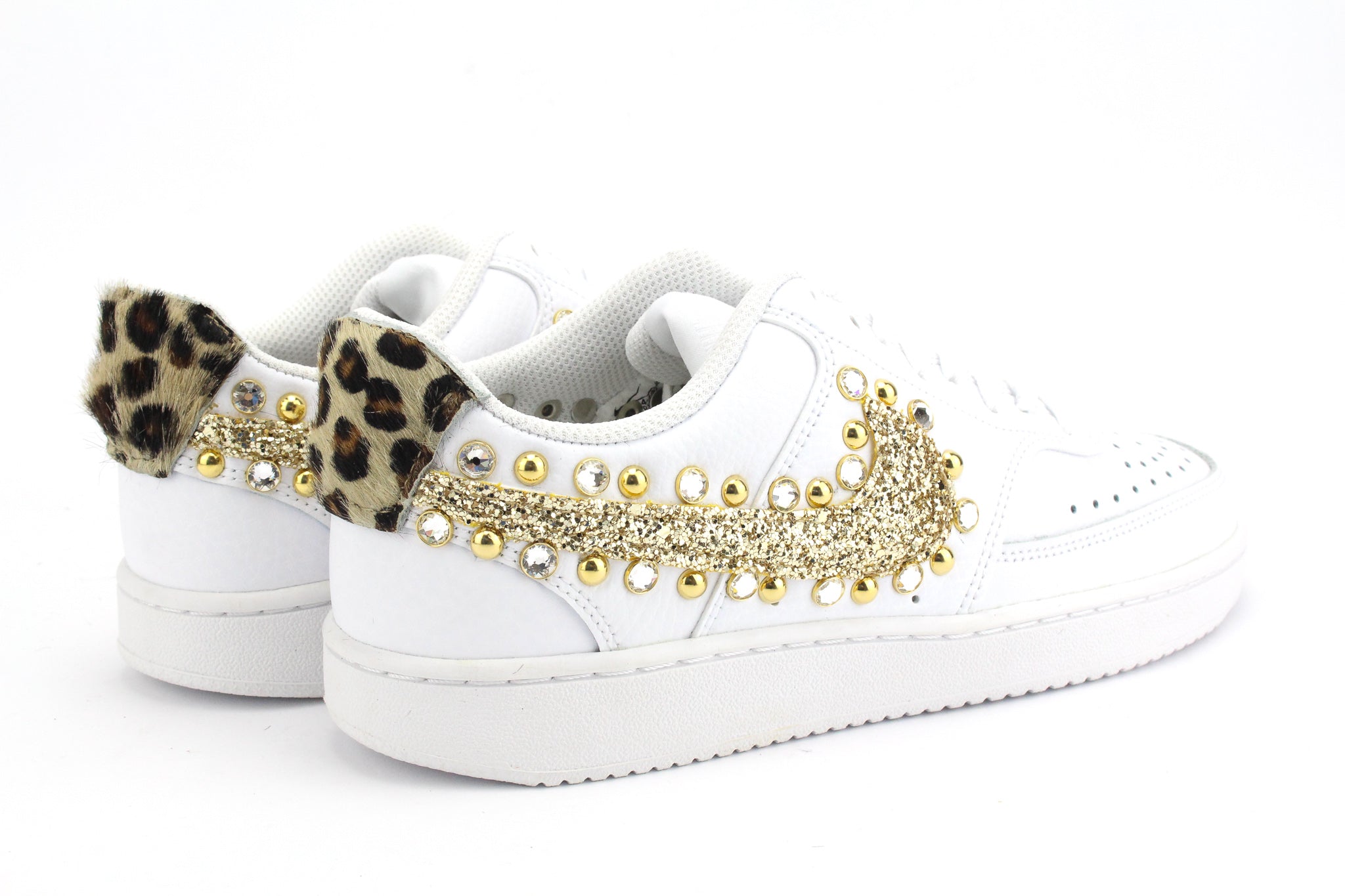 Nike Court Vision Low Maculate Gold Glitter &amp; Strass