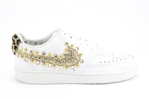 Nike Court Vision Low Maculate Gold Glitter &amp; Strass