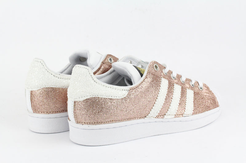 Adidas Superstar Pink & White Glitter