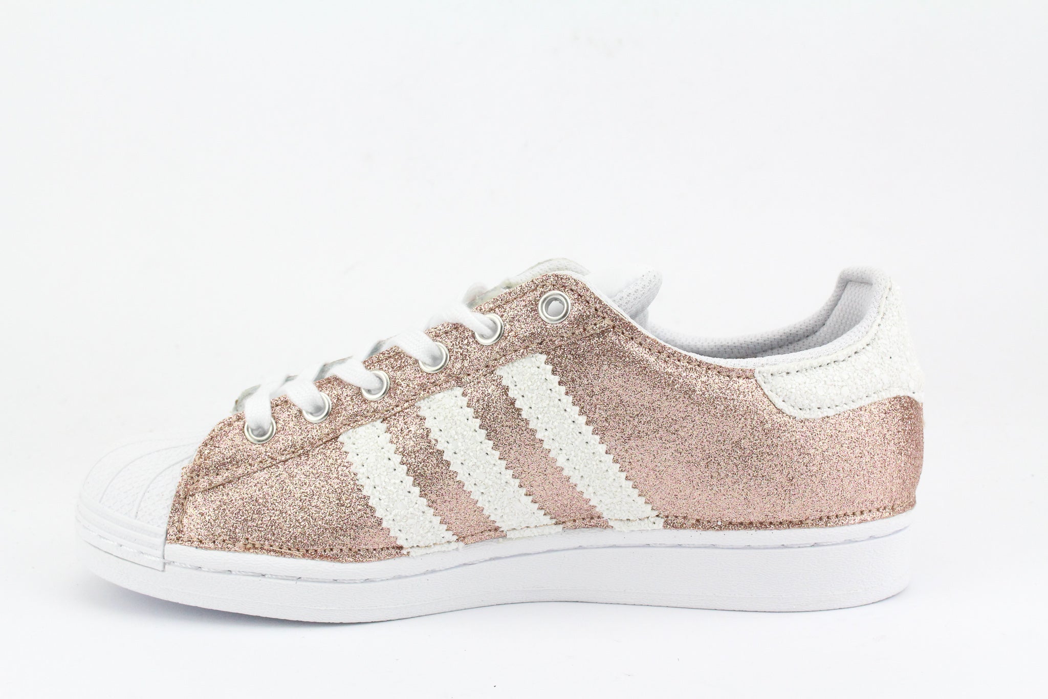 Adidas Superstar Pink & White Glitter