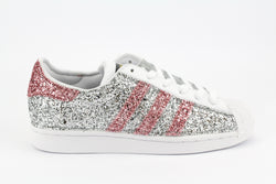 Adidas Superstar Total Silver & Pink Glitter