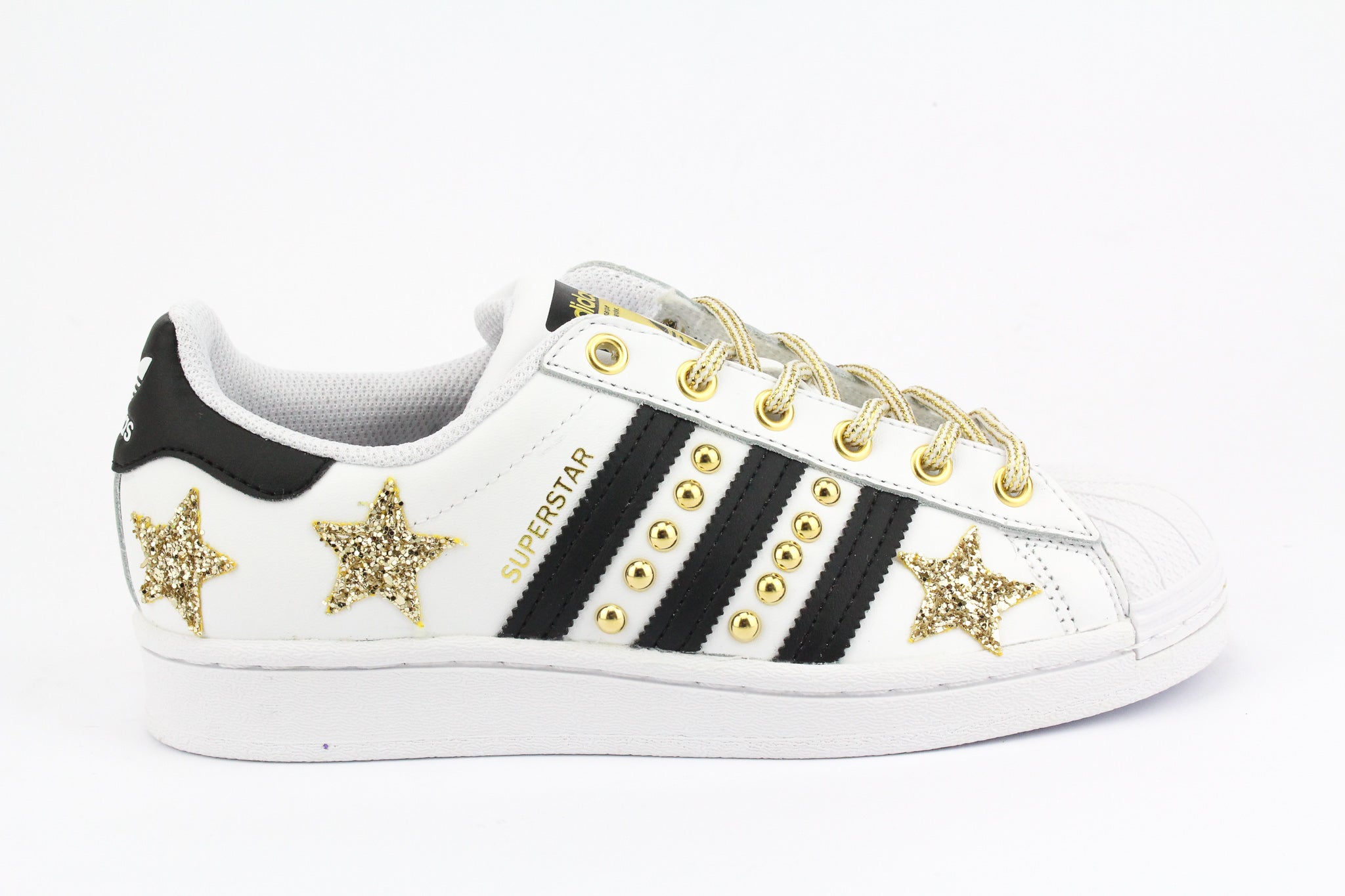 Adidas Superstar Studs &amp; Stars Gold