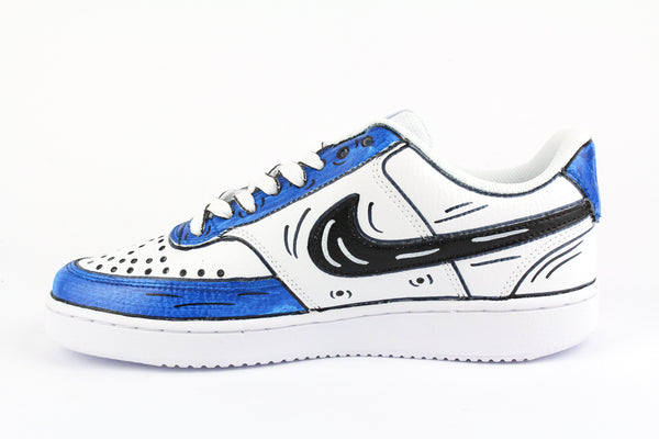 Nike Court Vision Low Blue Cartoon