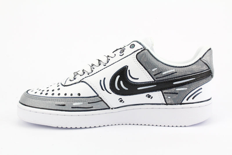 Nike Court Vision Low Grey Cartoons