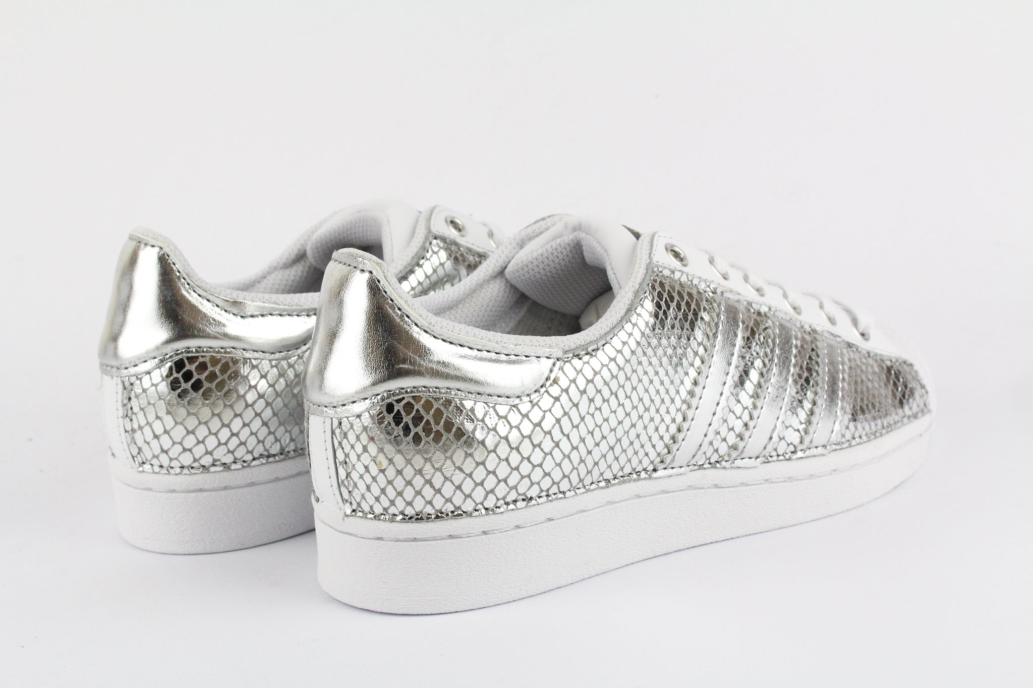Adidas Superstar Total Silver Laminated Python