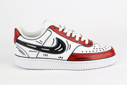 Nike Court Vision Low Red Cartoon