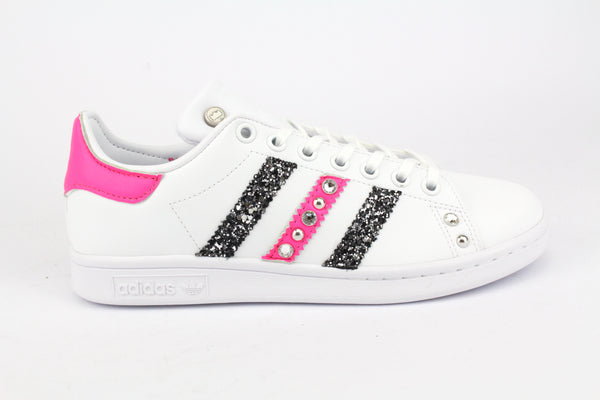 Adidas Stan Smith Pink Fluo Glitter & Strass